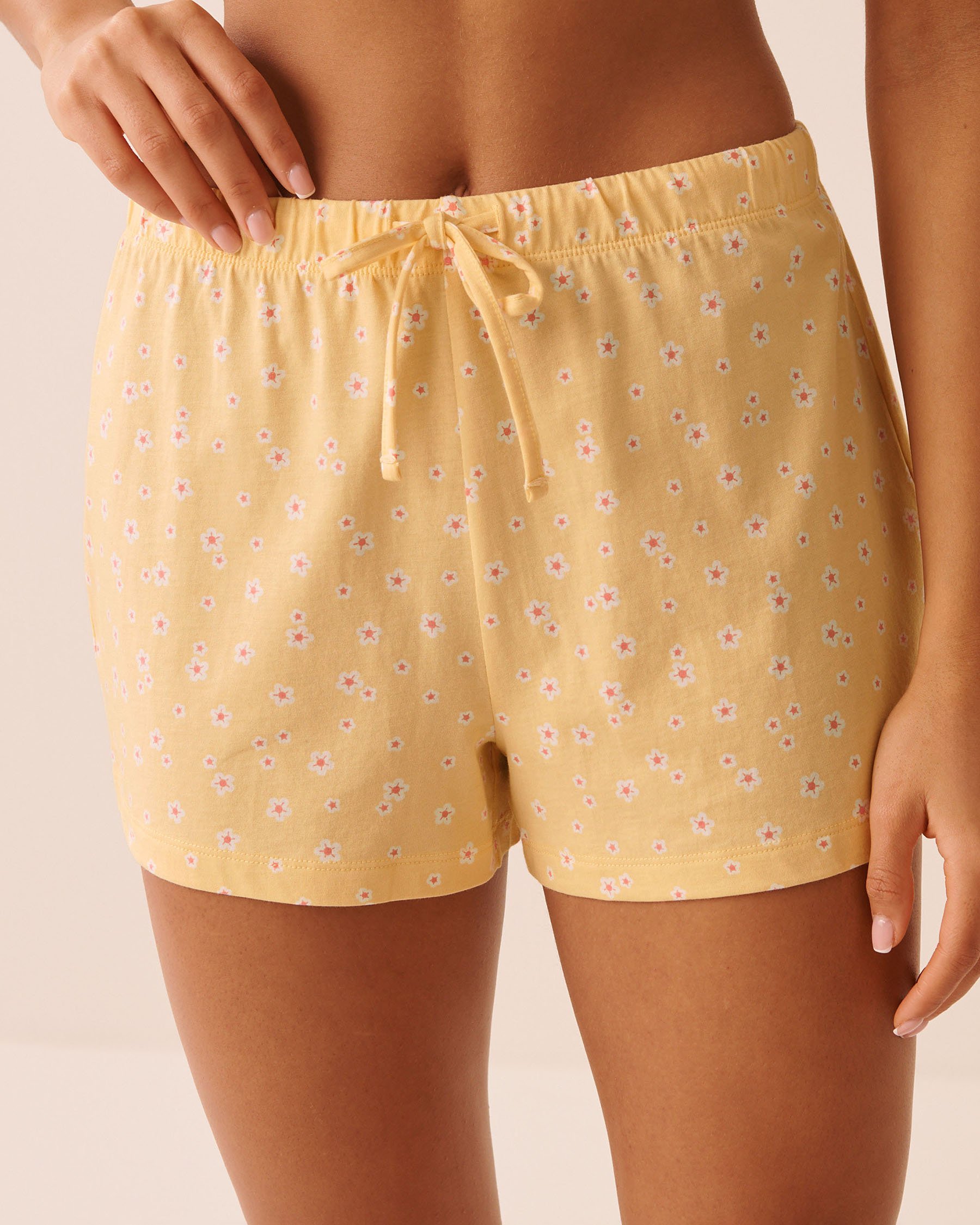 LA VIE EN ROSE Ensemble pyjama imprimé marguerite avec chemisier Jaune/Marguerites 40400096 - View4