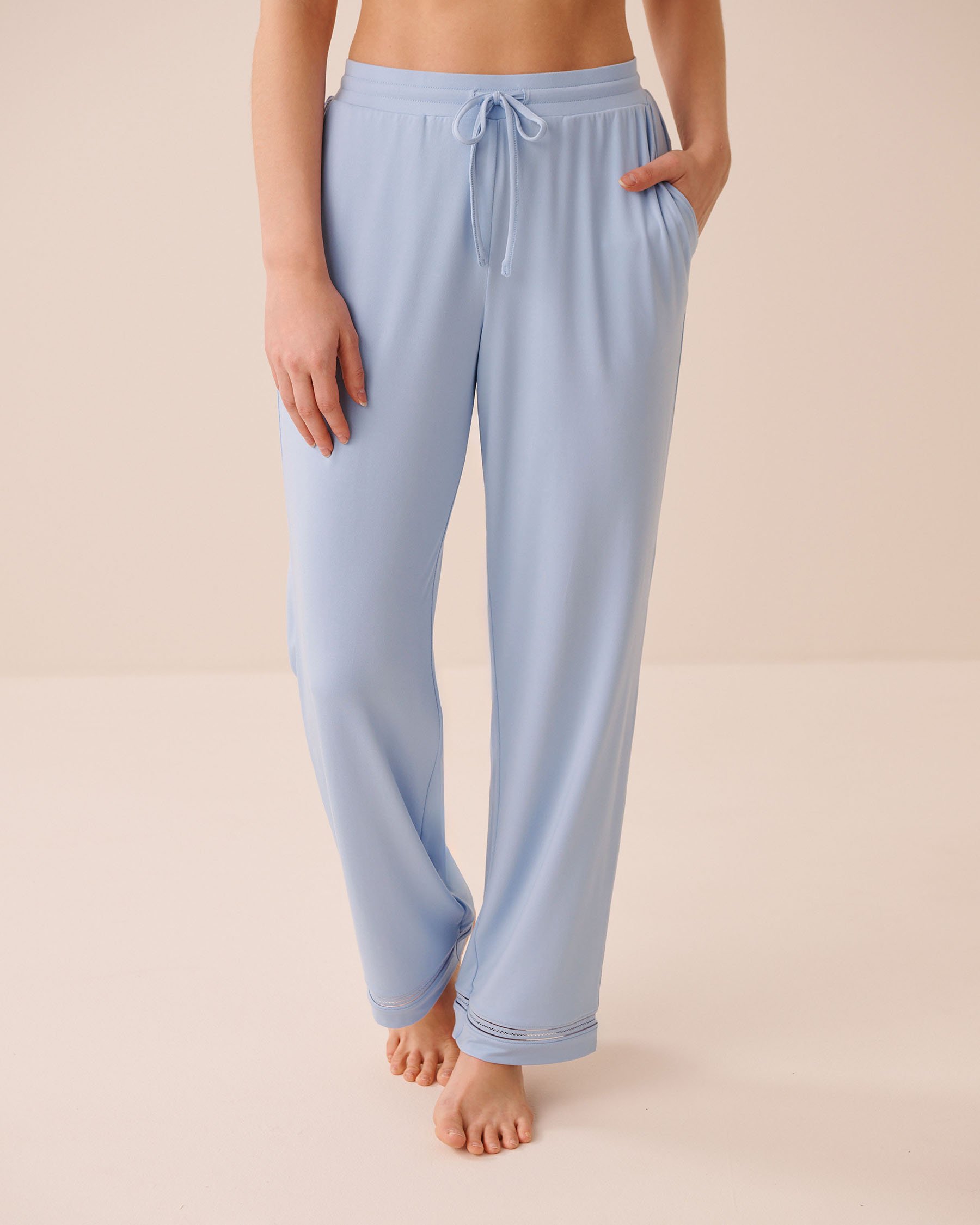 LA VIE EN ROSE Super Soft Pajama Pants Cloud Blue 40200849 - View1