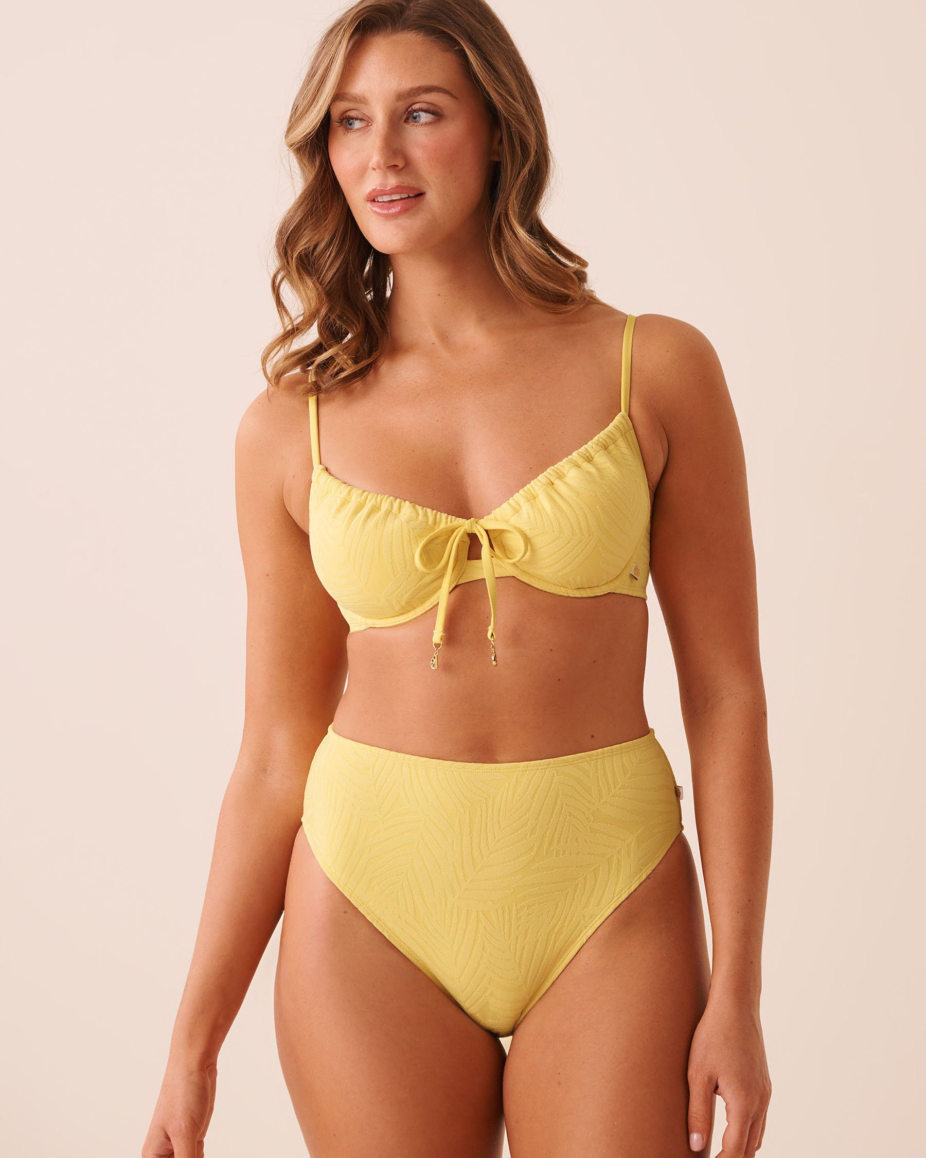 LA VIE EN ROSE AQUA LEMON SORBET Plunge Bikini Top Lemon Sorbet 70100940 - View1