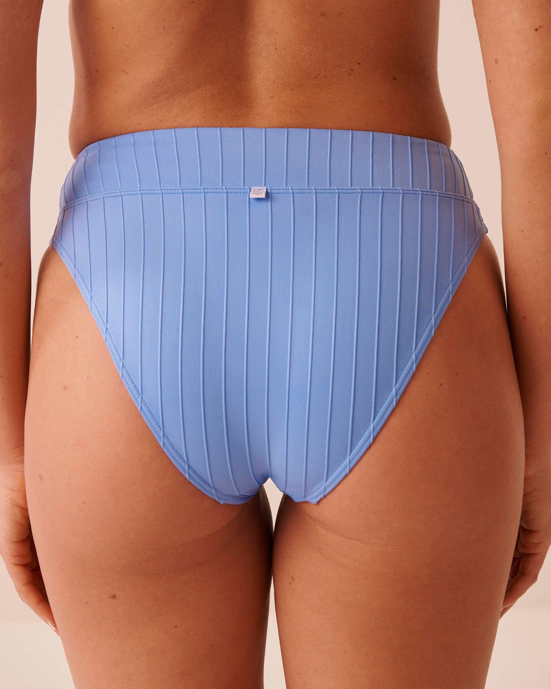 LA VIE EN ROSE AQUA LILAC BLUE High Waist Brazilian Bikini Bottom Lilac Blue 70300882 - View2