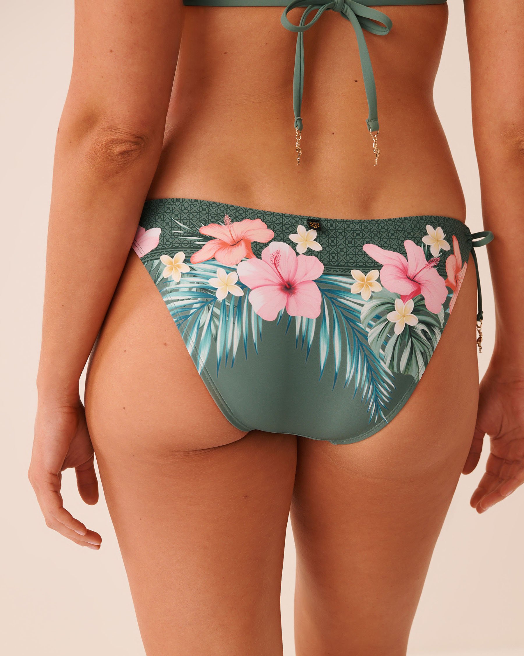 LA VIE EN ROSE AQUA RESORT GETAWAY Side Tie Brazilian Bikini Bottom Resort Getaway 70300887 - View2