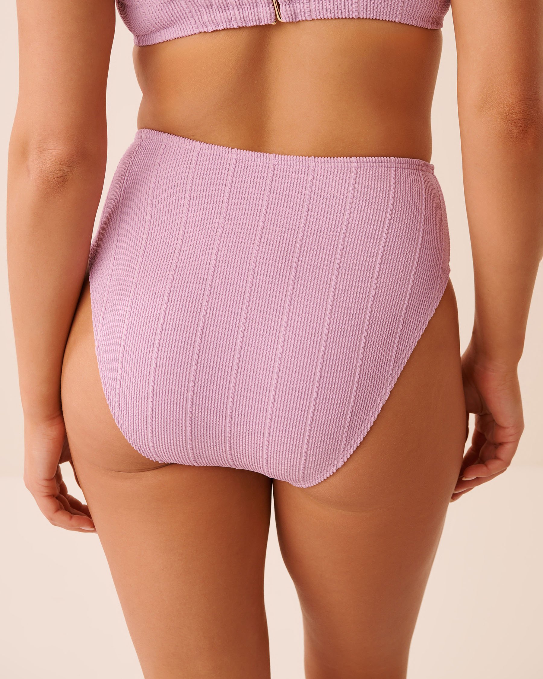 LA VIE EN ROSE AQUA SWEET LILAC High Waist Brazilian Bikini Bottom Sweet Lilac 70300906 - View5