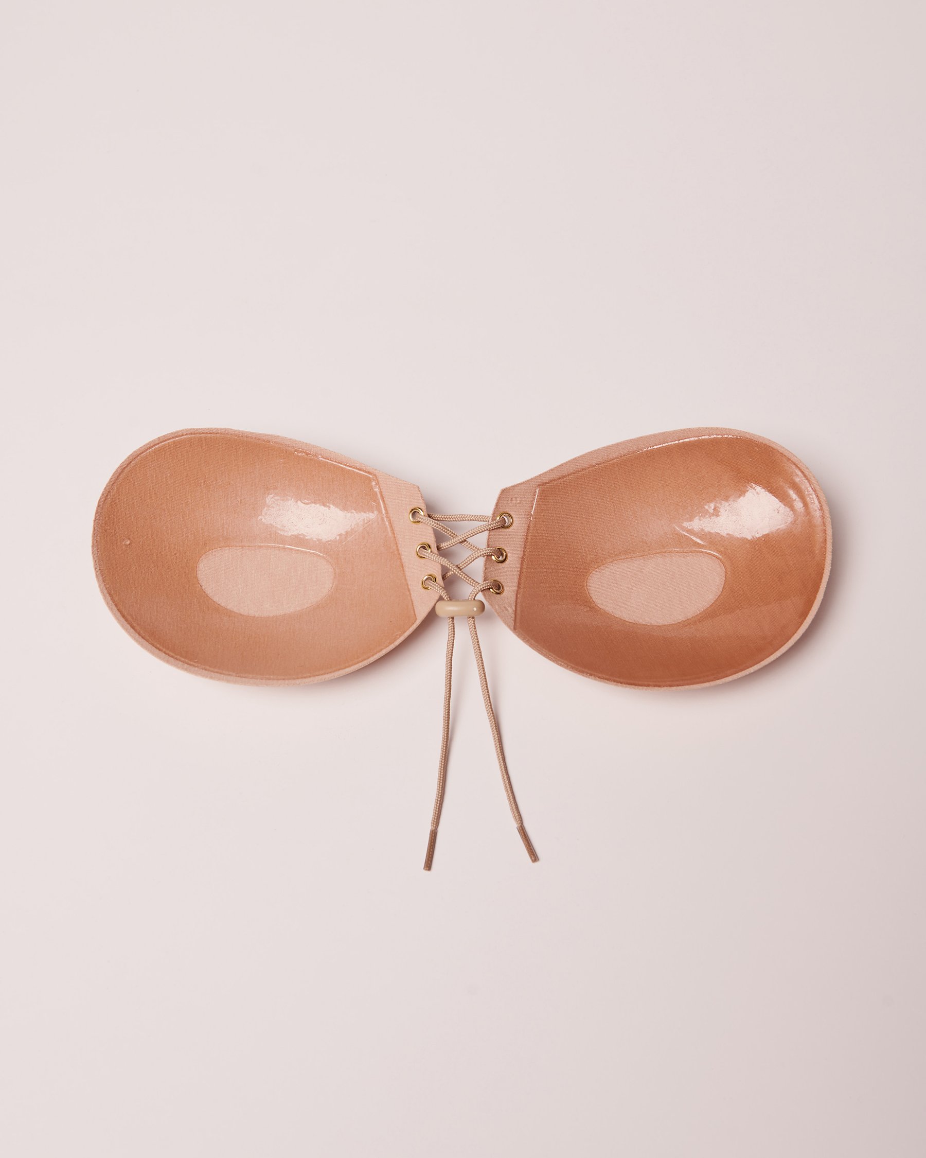LA VIE EN ROSE Lace Up Adhesive Bra Latte 2242N - View3