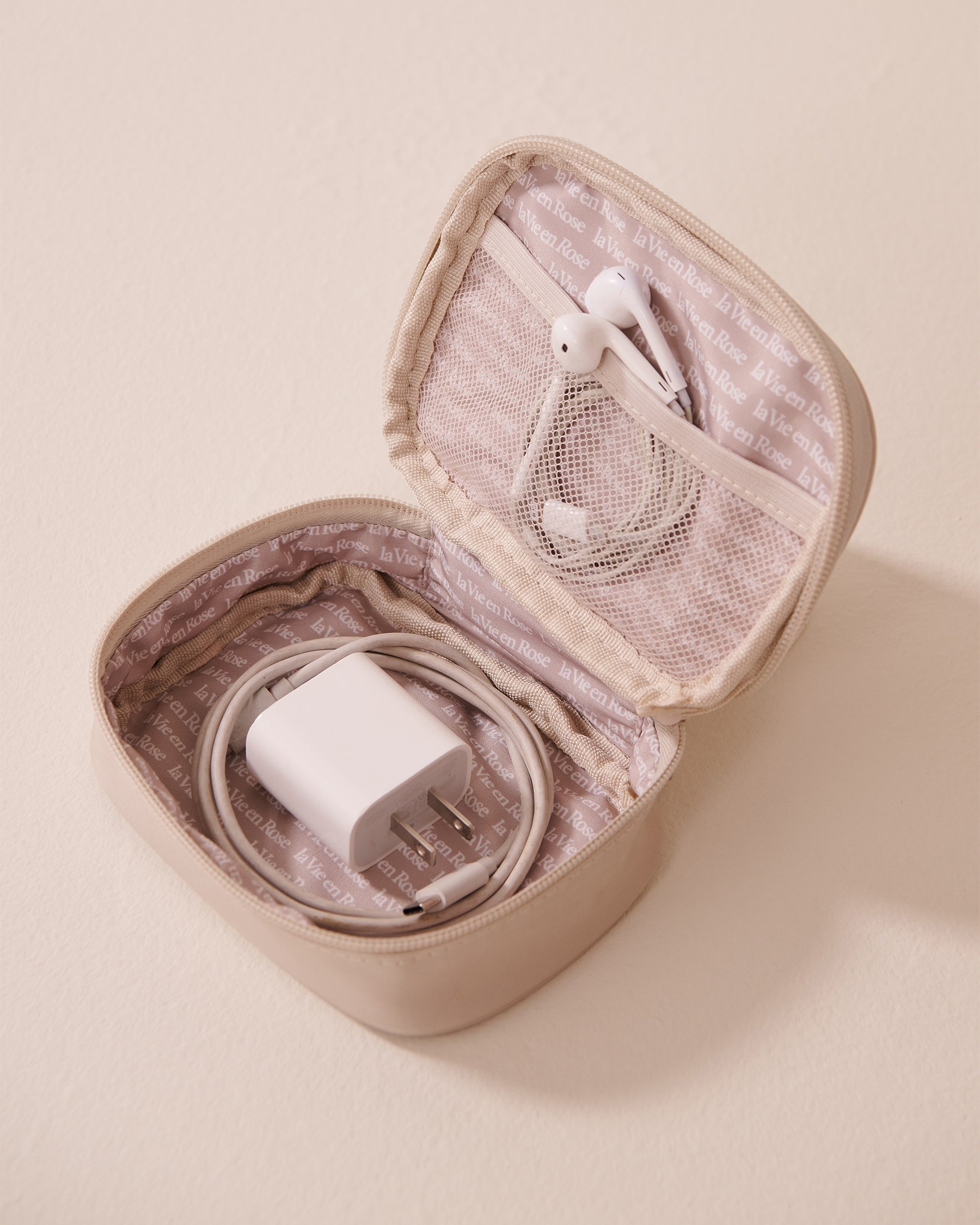 LA VIE EN ROSE Étui pour accessoires Beige clair 40700382 - Voir3