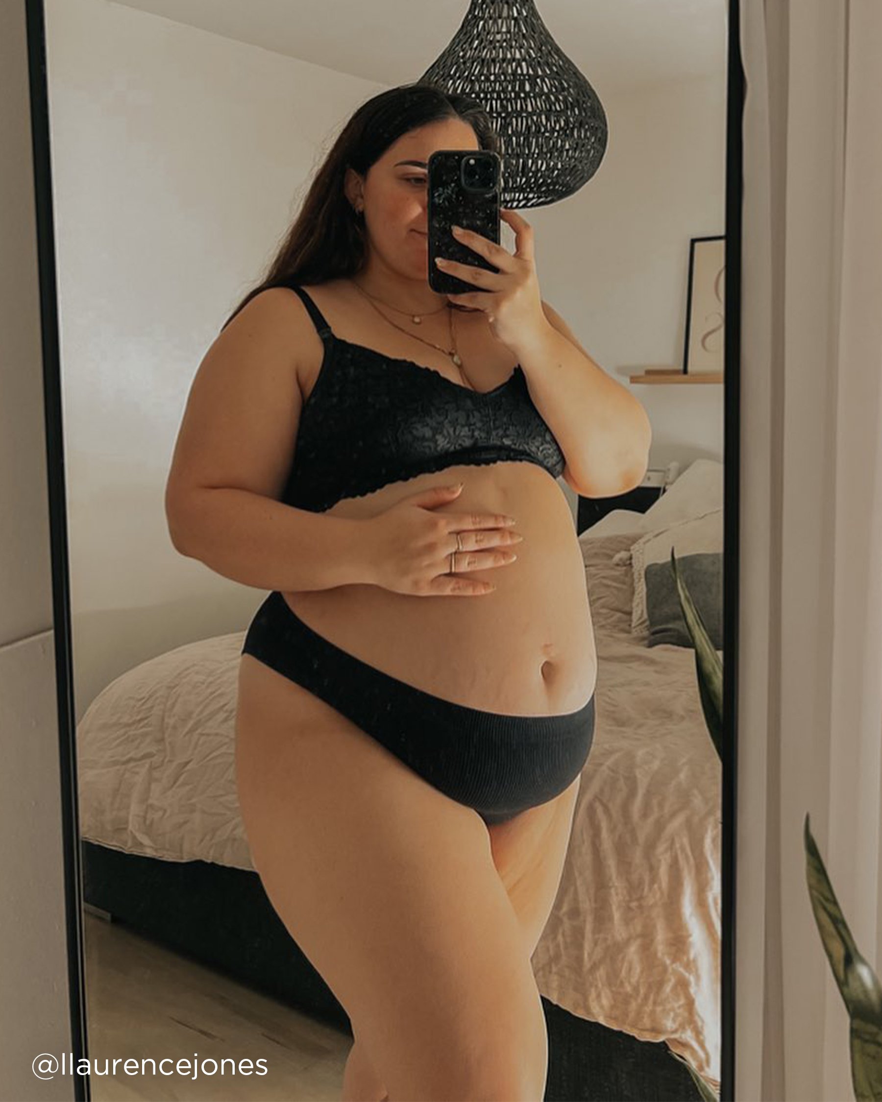 LA VIE EN ROSE Bralette allaitement en dentelle Noir 10100056 - Voir6