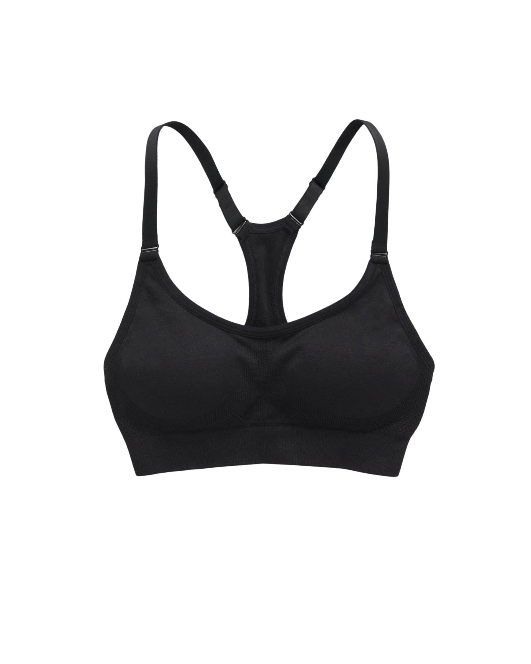 LA VIE EN ROSE Soutien-gorge de sport sans coutures dos nageur impact léger Noir 687-114-0-00 - Voir5