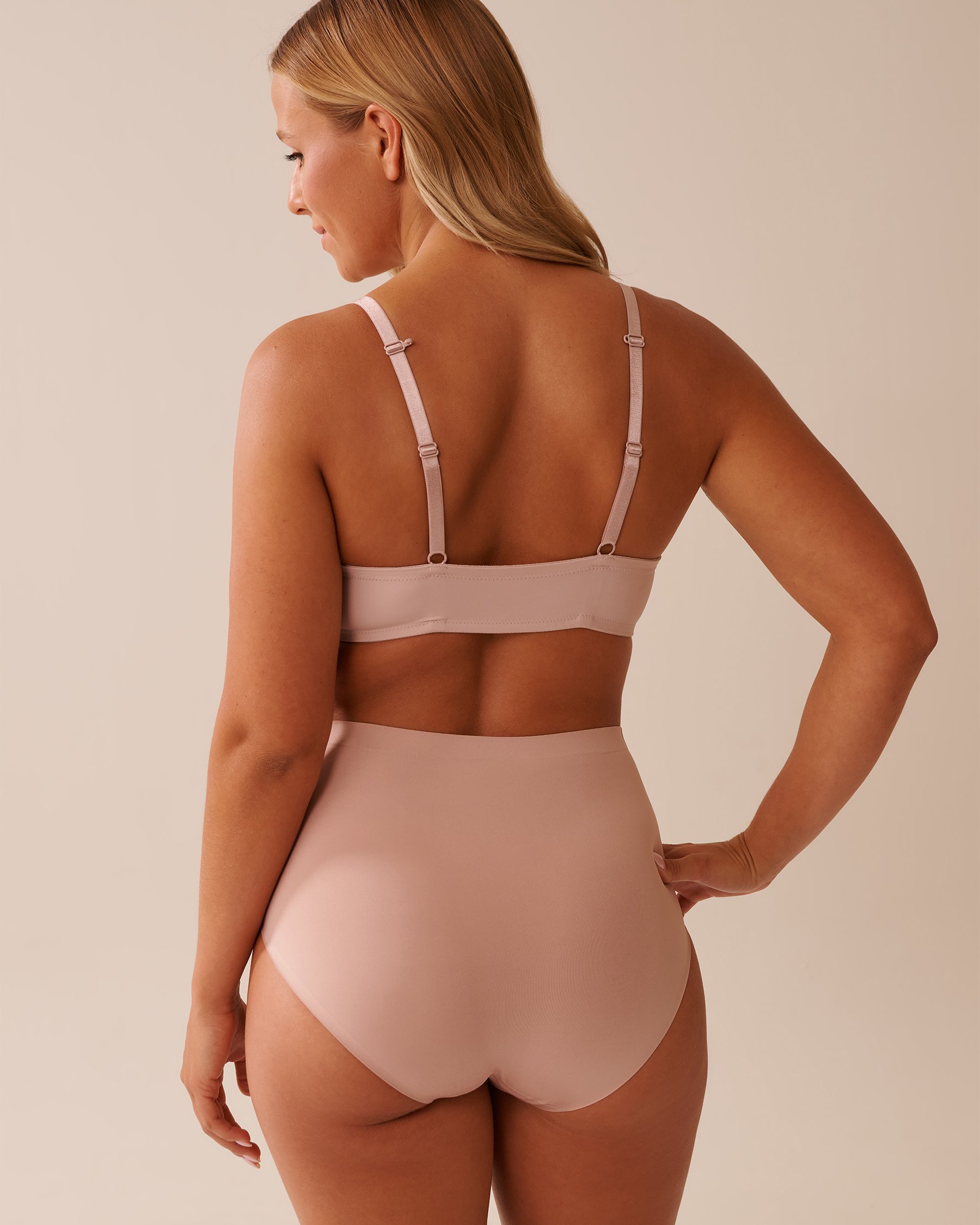 LA VIE EN ROSE Soutien-gorge doublure légère fermeture avant demi-buste Ombre grise 10200376 - View8