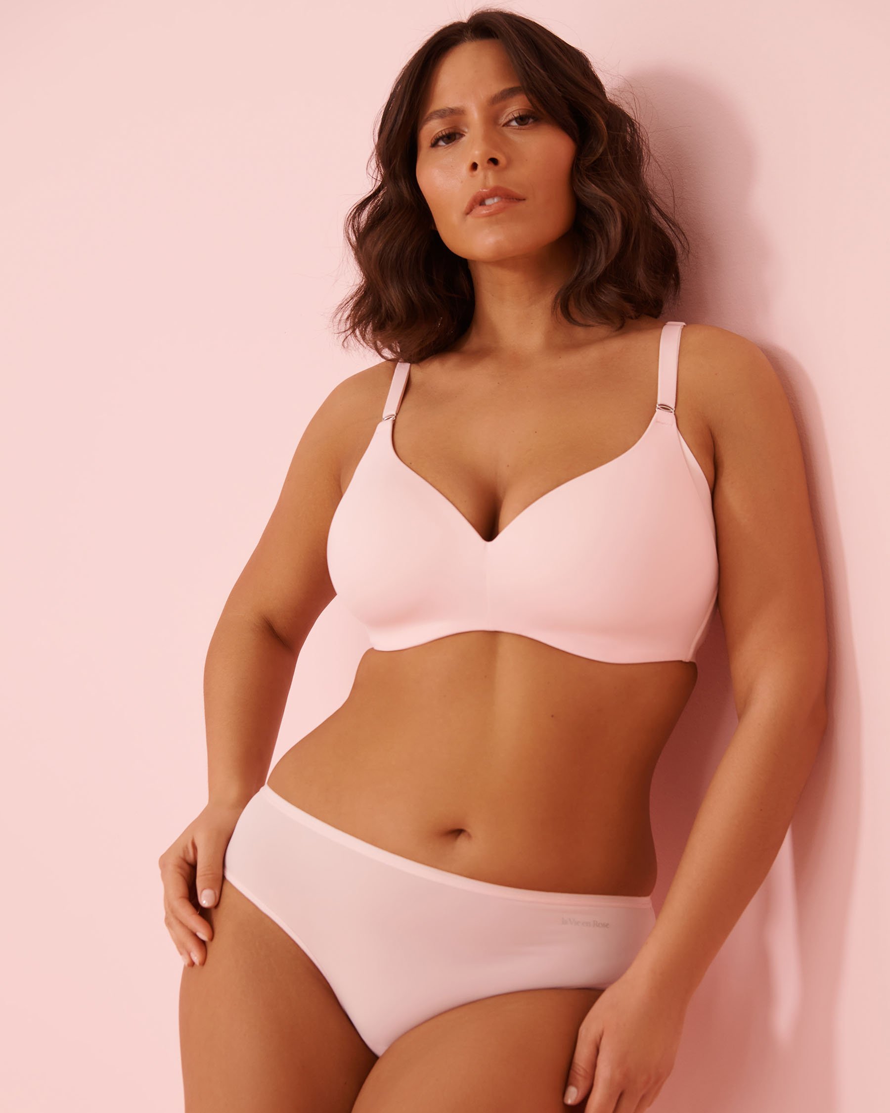 LA VIE EN ROSE Lightly Lined Wireless Sleek Back Bra Pink 169-113-2-00 - View1