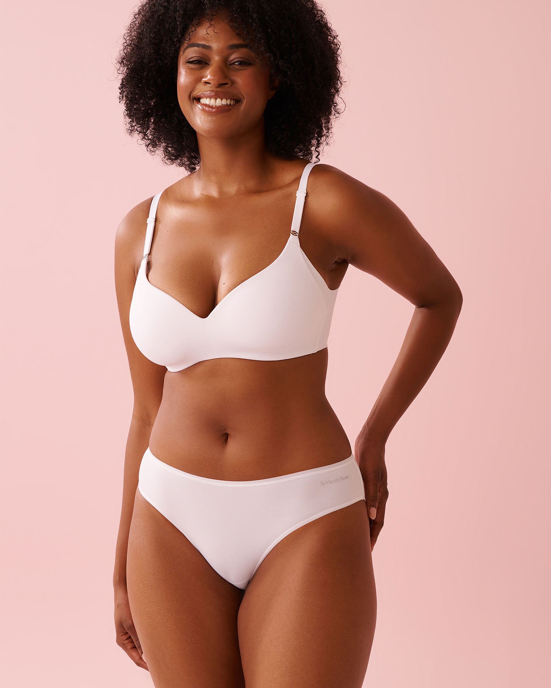 LA VIE EN ROSE Soutien-gorge doublure légère sans armatures dos lisse Blanc 169-113-2-00 - View1