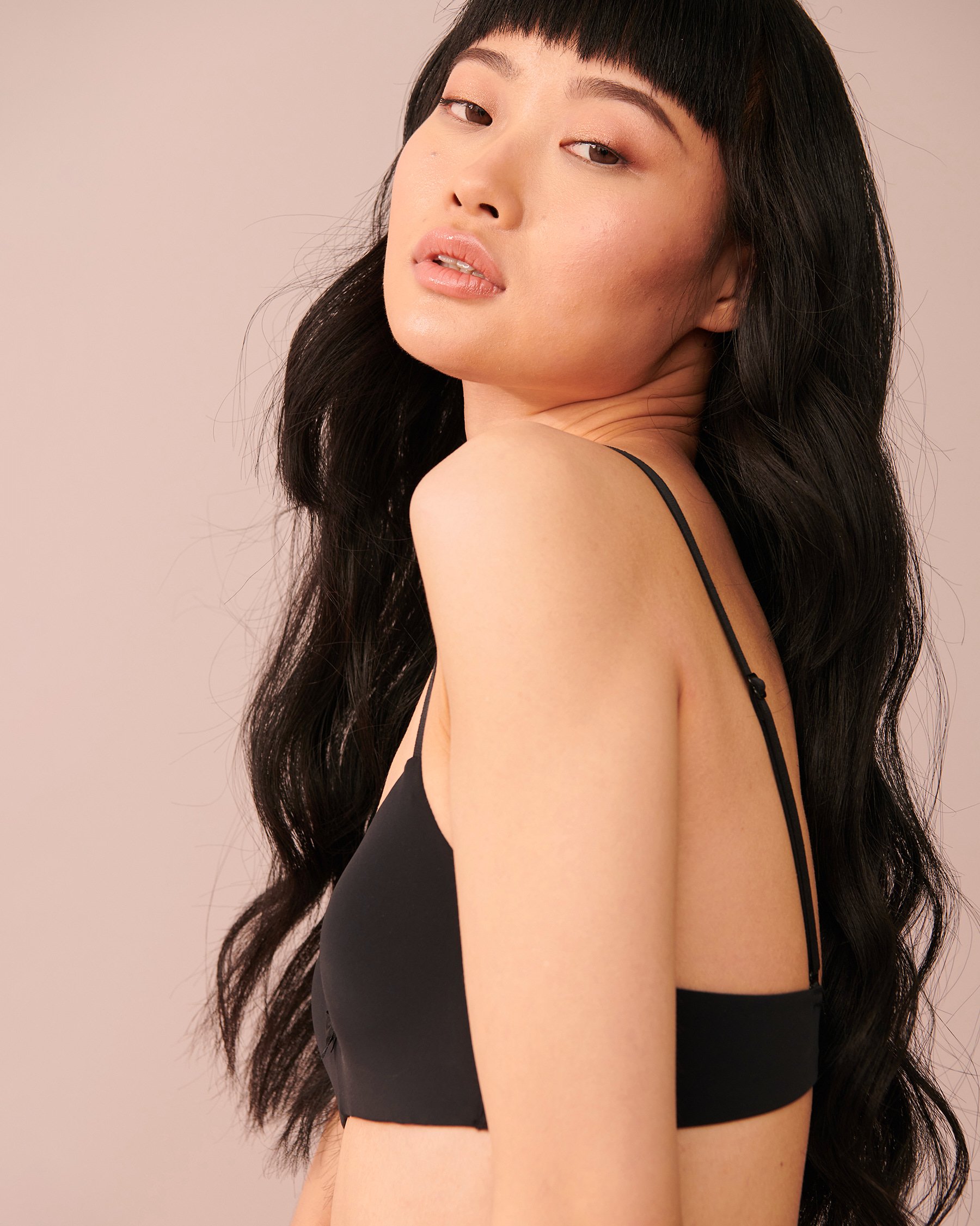 LA VIE EN ROSE Lightly Lined Wireless Bra Black 370-113-0-00 - View4