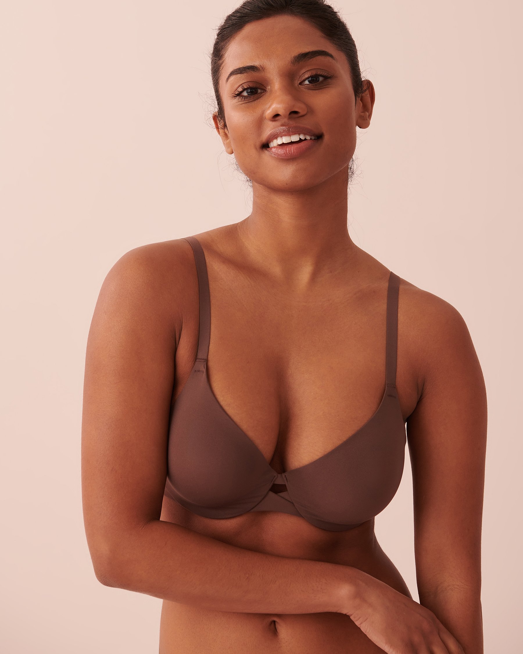 LA VIE EN ROSE Unlined Cushioned Wire Bra Smooth Coffee 591-113-0-00 - View1