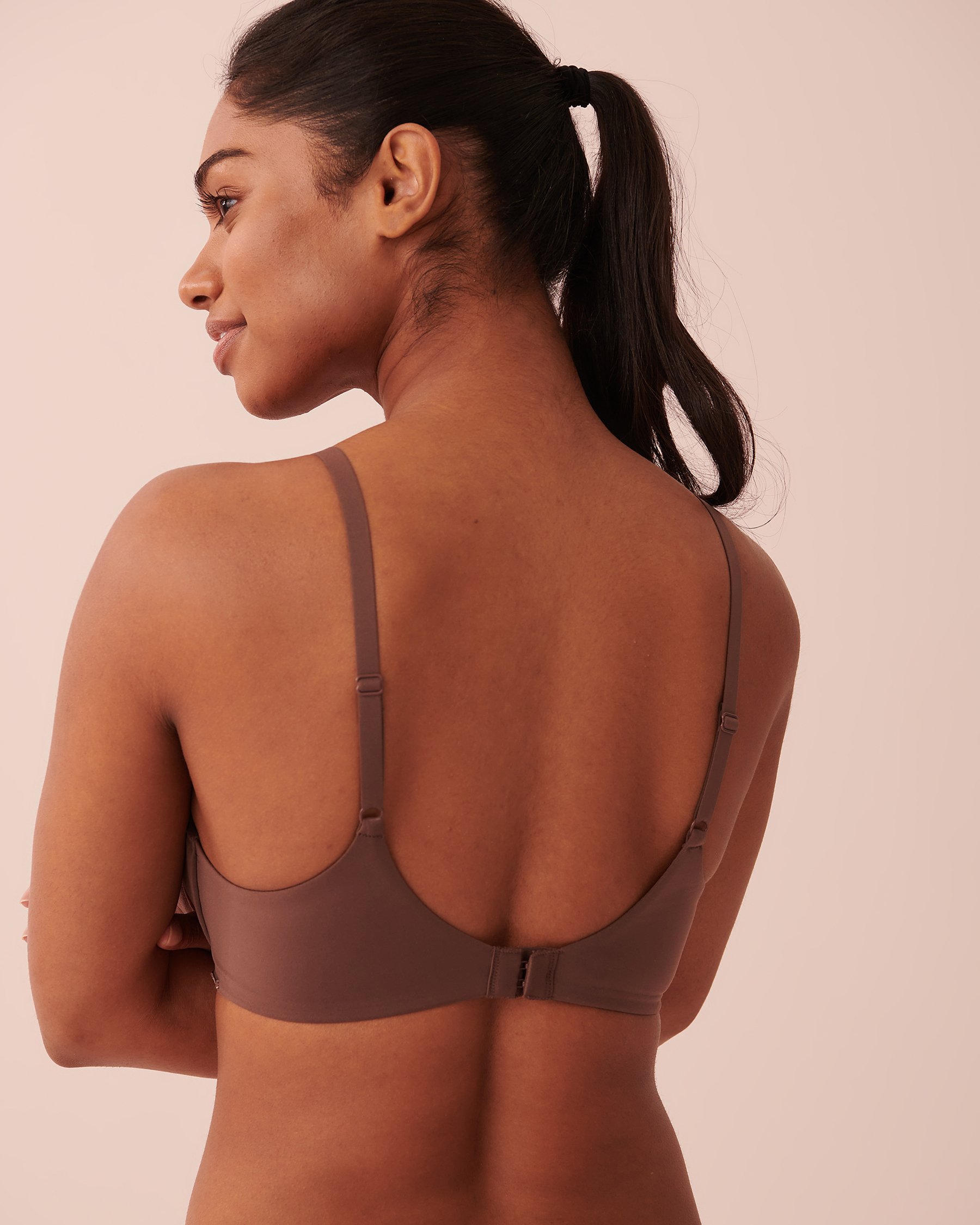 LA VIE EN ROSE Unlined Cushioned Wire Bra Smooth Coffee 591-113-0-00 - View2