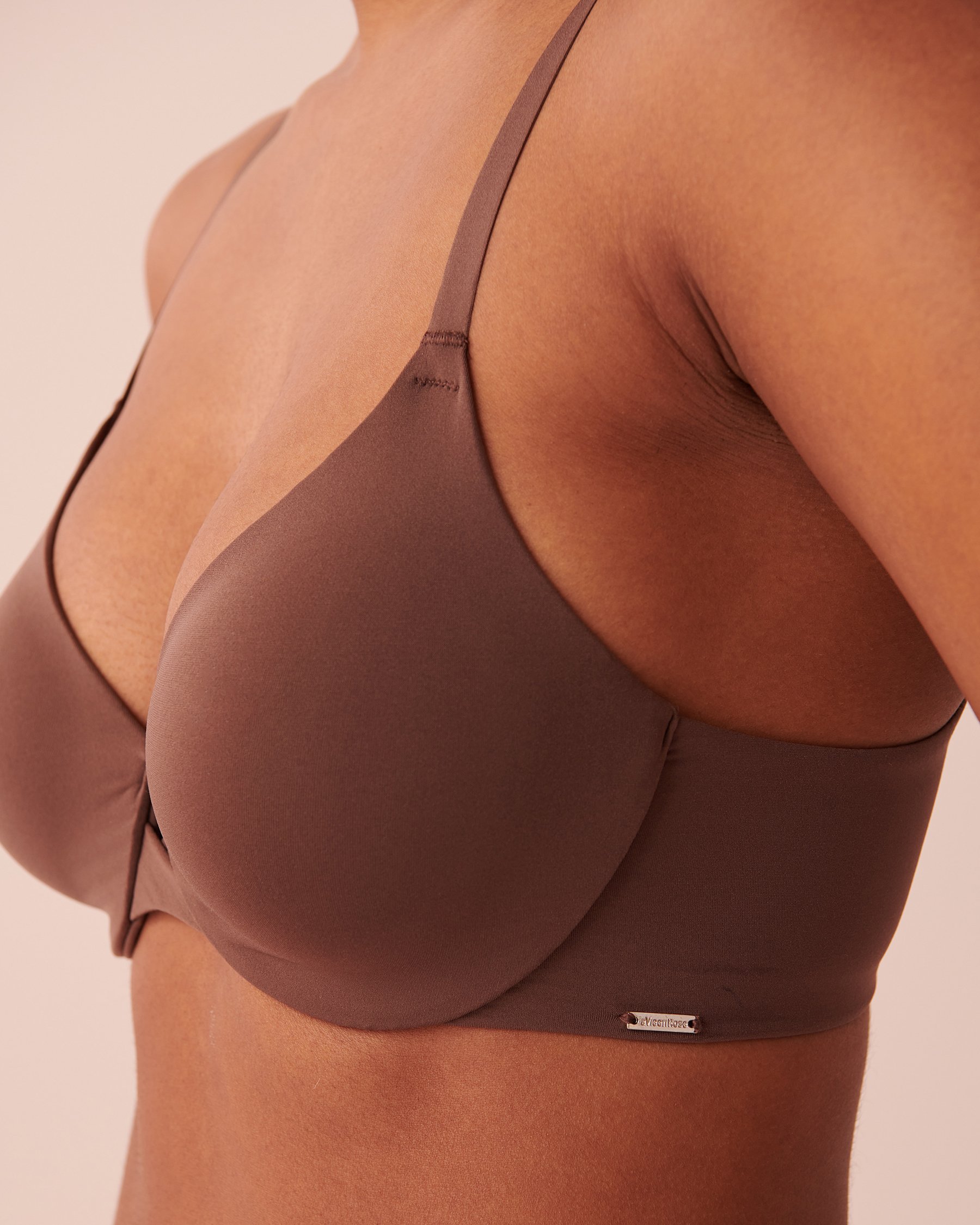 LA VIE EN ROSE Unlined Cushioned Wire Bra Smooth Coffee 591-113-0-00 - View3
