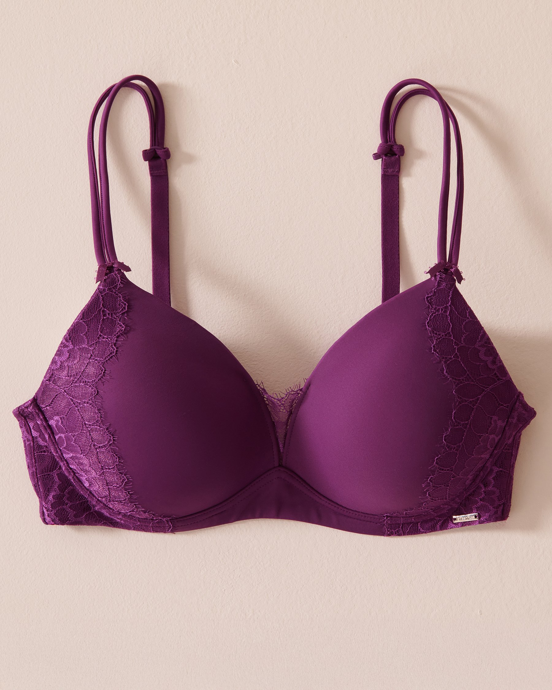LA VIE EN ROSE Soutien-gorge mastectomie doublure légère sans armatures Violet vibrant 10200422 - Voir1