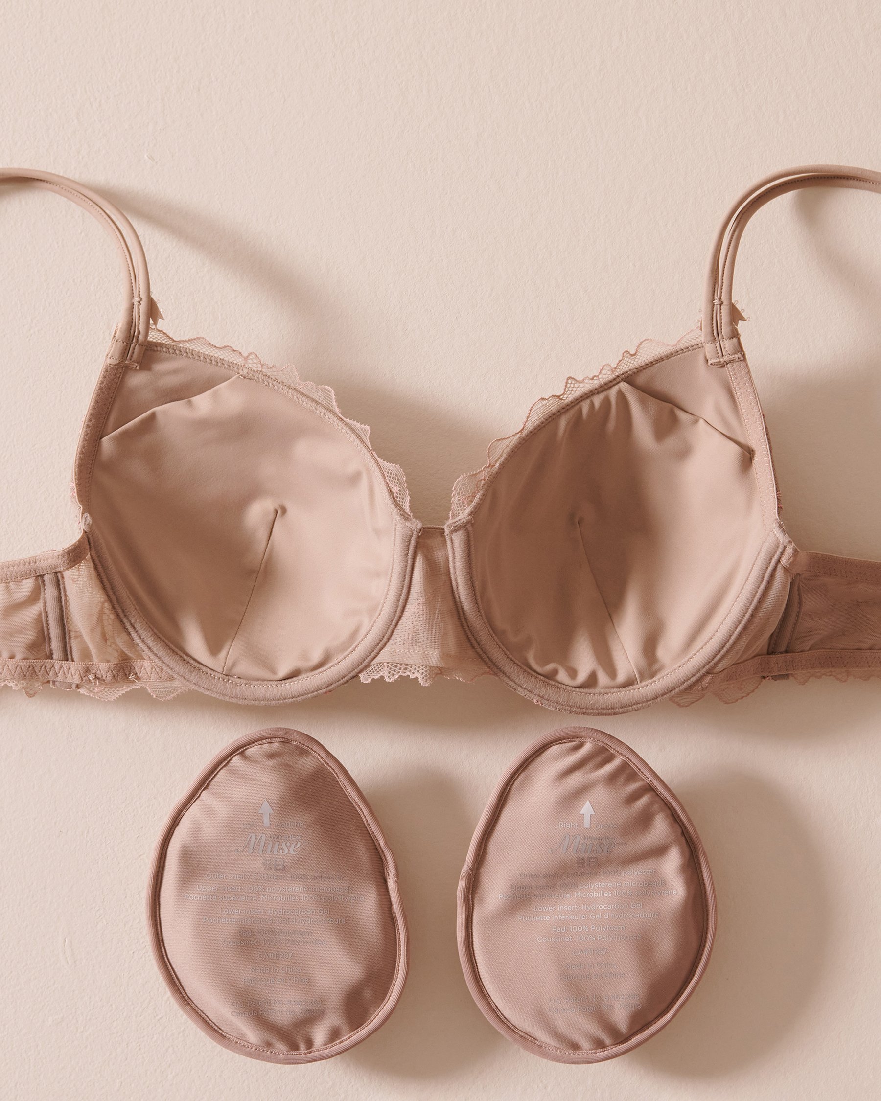 LA VIE EN ROSE Soutien-gorge mastectomie doublure légère Rose cendré 10200320 - Voir2