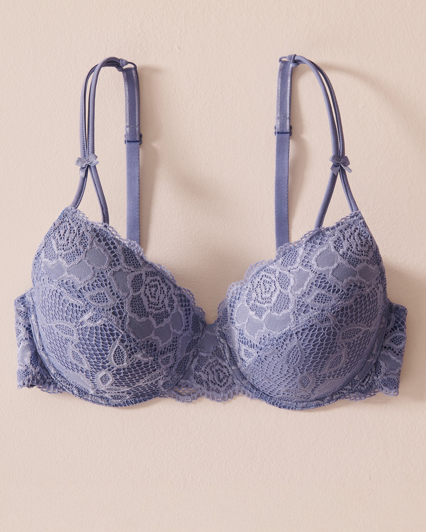 LA VIE EN ROSE Lightly Lined Mastectomy Bra Blue ice 10200062 - View1