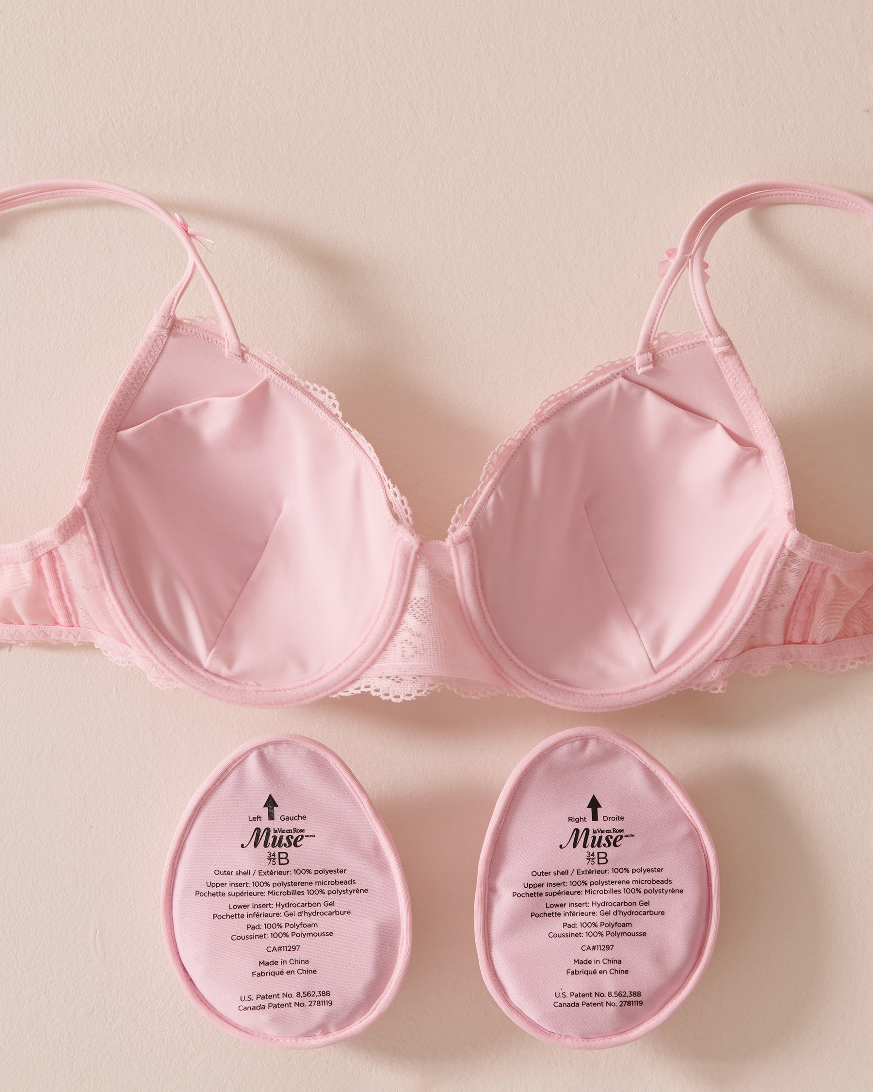 LA VIE EN ROSE Soutien-gorge mastectomie doublure légère Rose bonbon 10200122 - View2