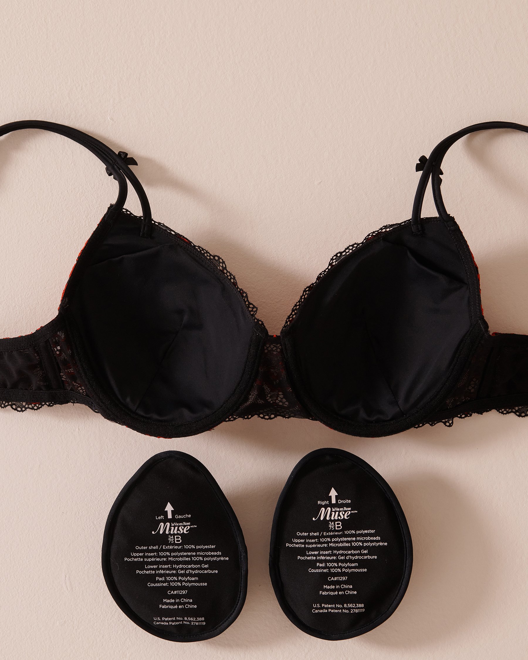 LA VIE EN ROSE Soutien-gorge mastectomie doublure légère Rouge bonbon 10200220 - Voir2