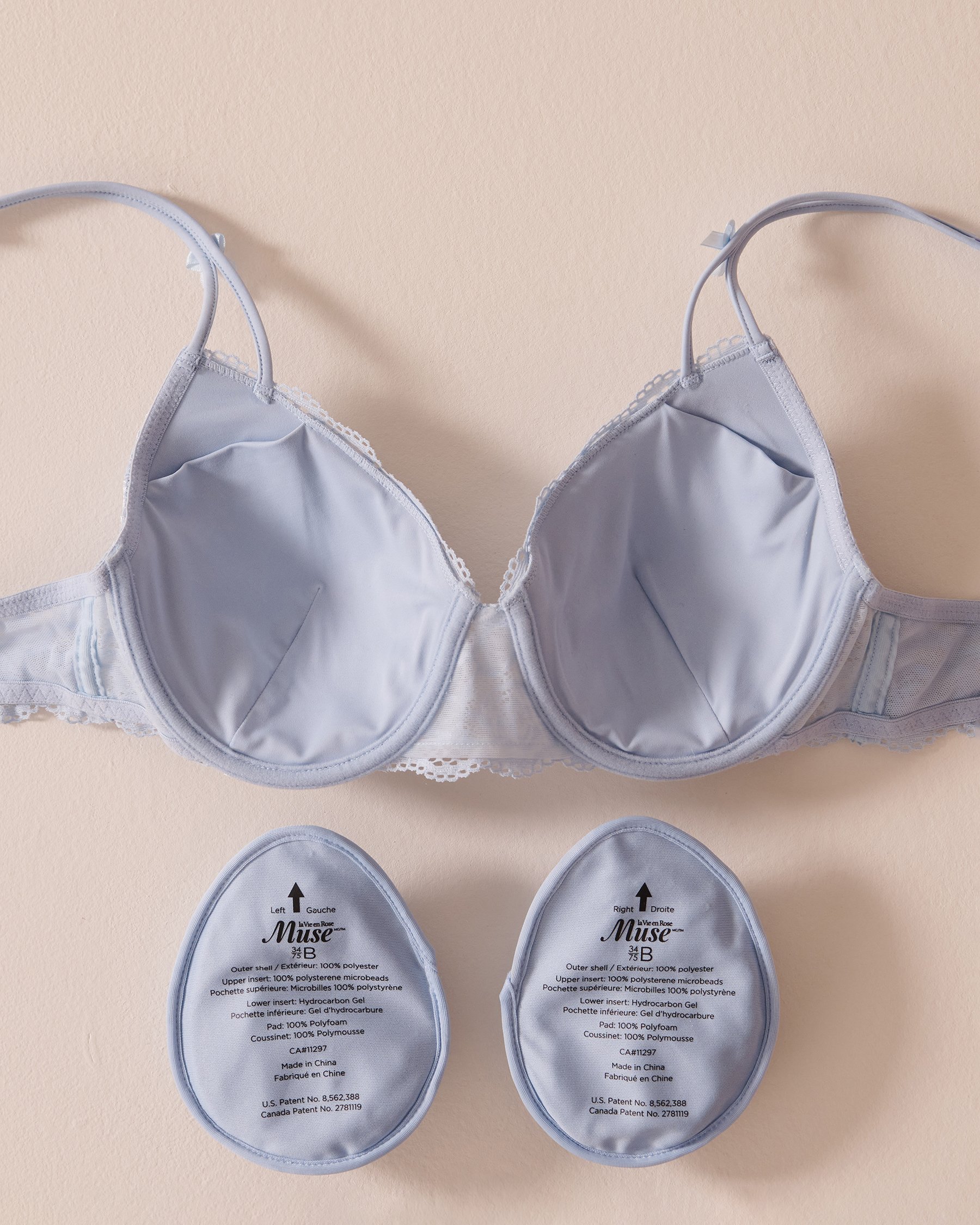 LA VIE EN ROSE Lightly Lined Mastectomy Bra Light blue 389-110-0-04 - View2