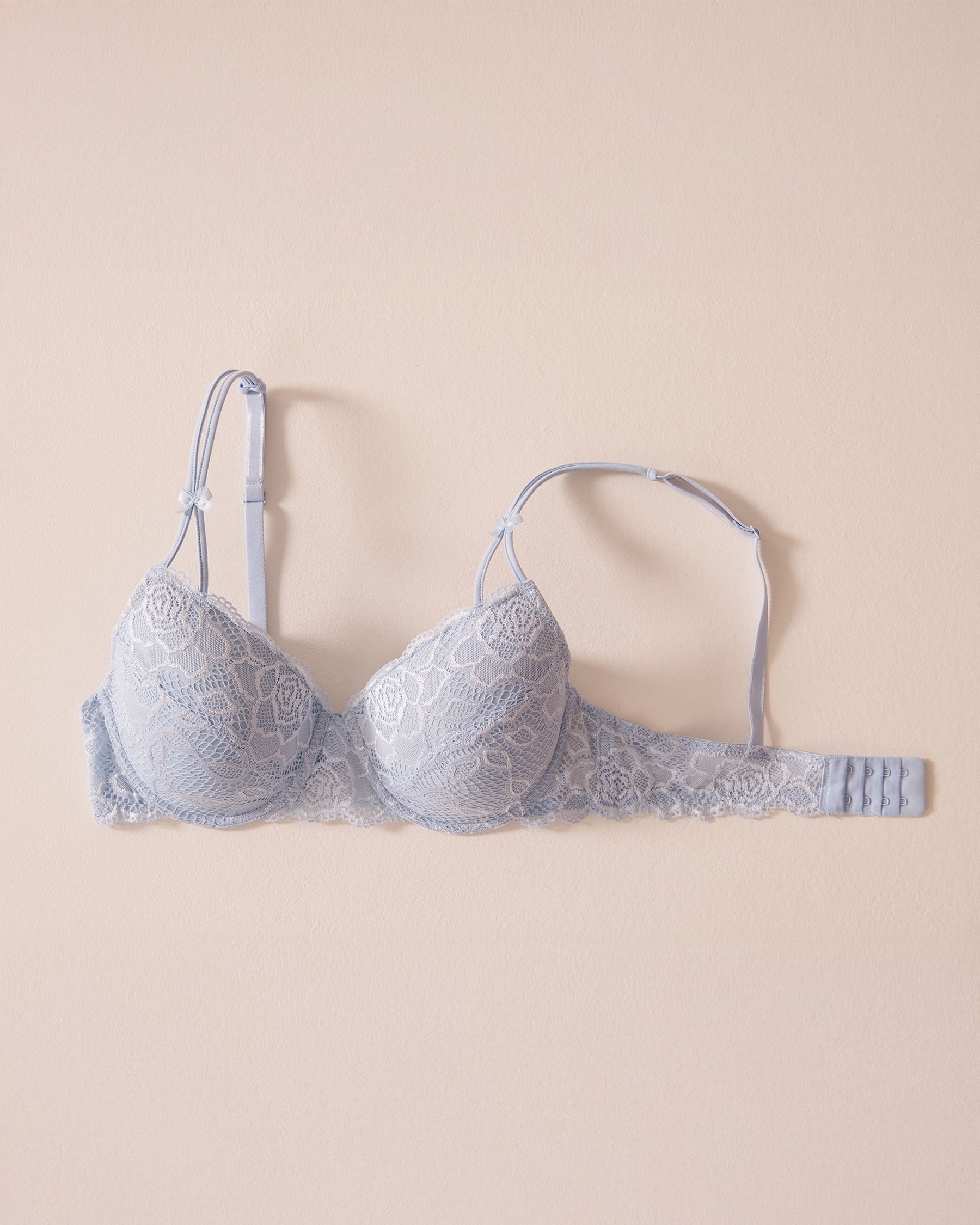 LA VIE EN ROSE Lightly Lined Mastectomy Bra Light blue 389-110-0-04 - View4