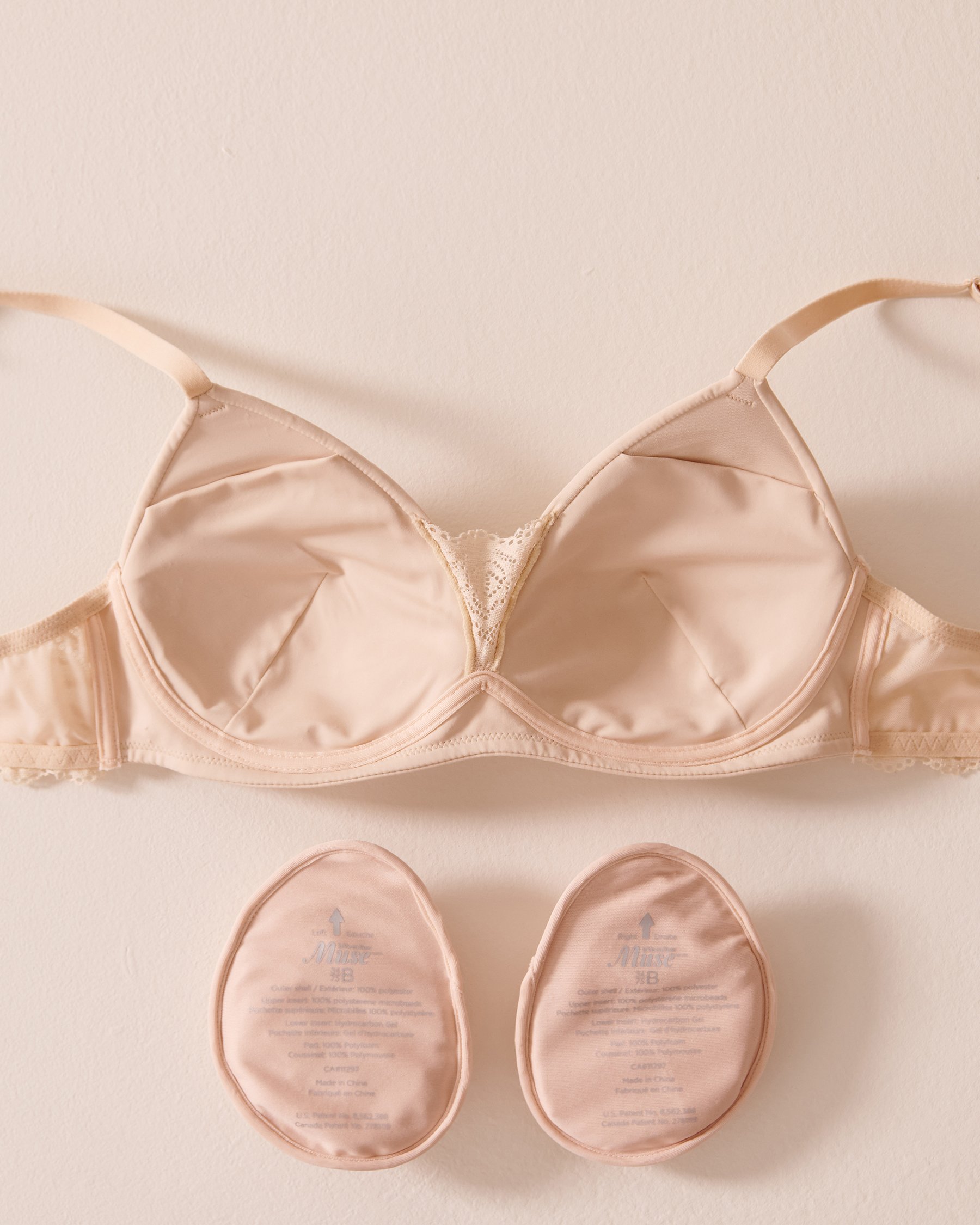 LA VIE EN ROSE Soutien-gorge mastectomie doublure légère sans armatures Champagne 389-110-4-00 - View3