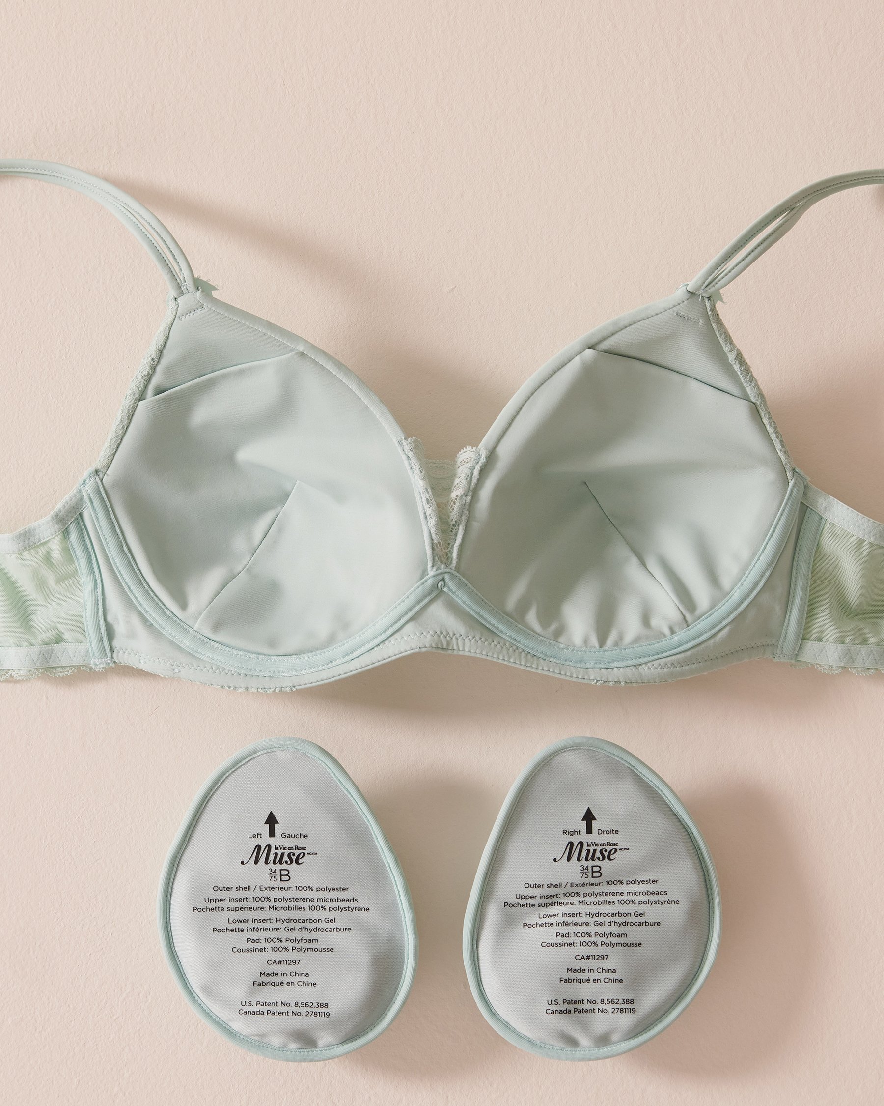 LA VIE EN ROSE Soutien-gorge mastectomie doublure légère sans armatures Menthe fraîche 10200257 - View2