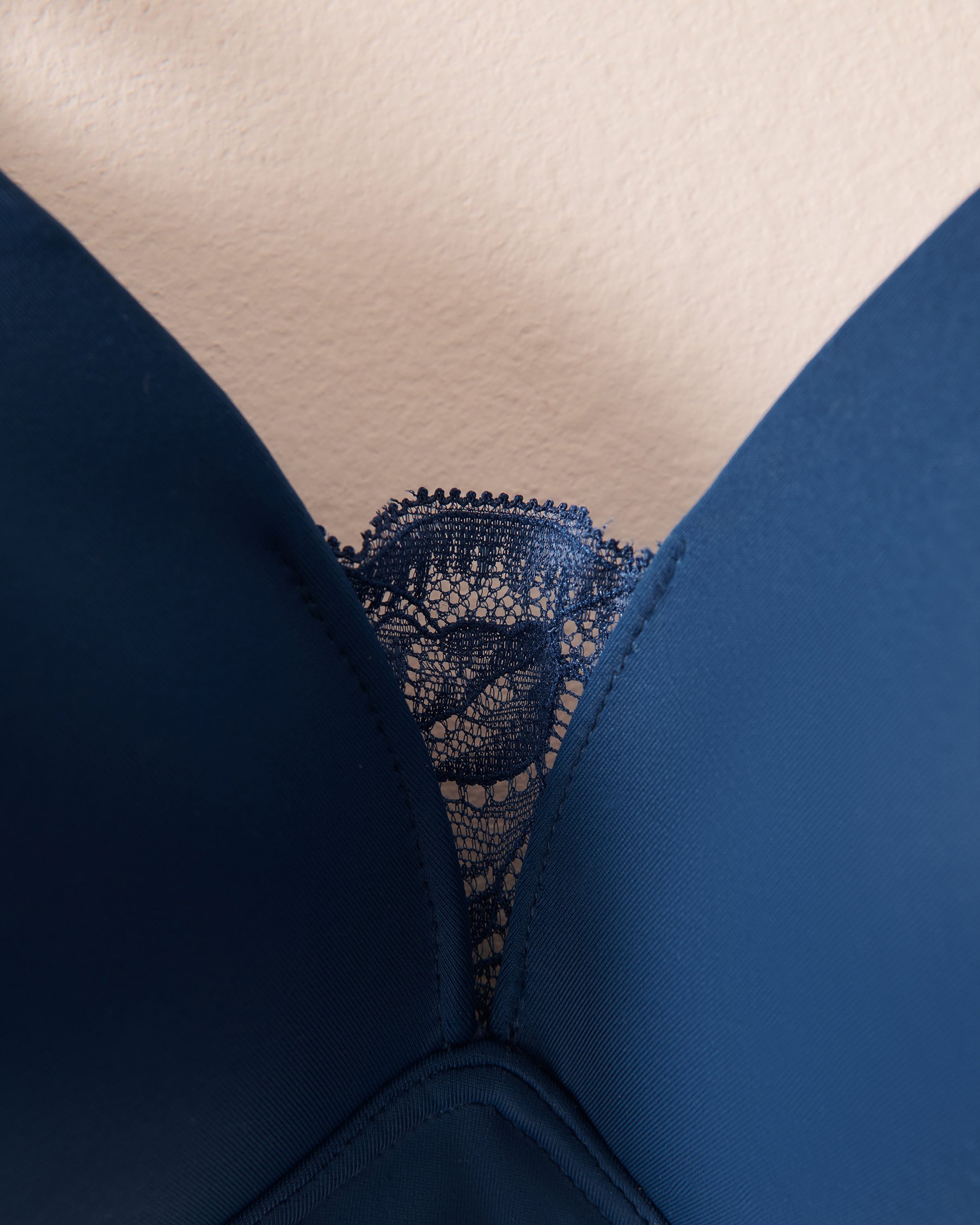 LA VIE EN ROSE Soutien-gorge mastectomie doublure légère sans armatures Bleu foncé 10200374 - View4