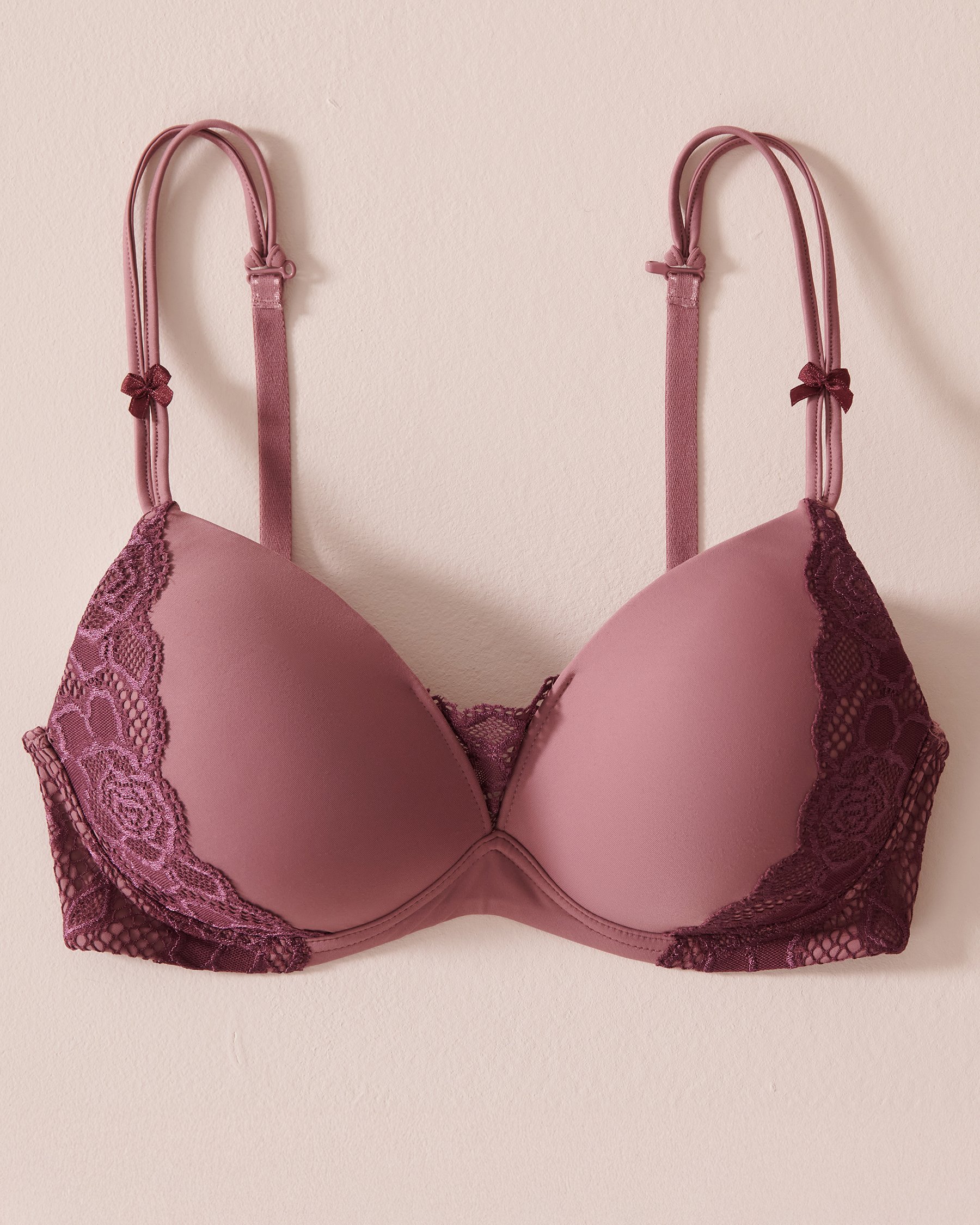 LA VIE EN ROSE Lightly Lined Wireless Mastectomy Bra Old pink 10200063 - View1