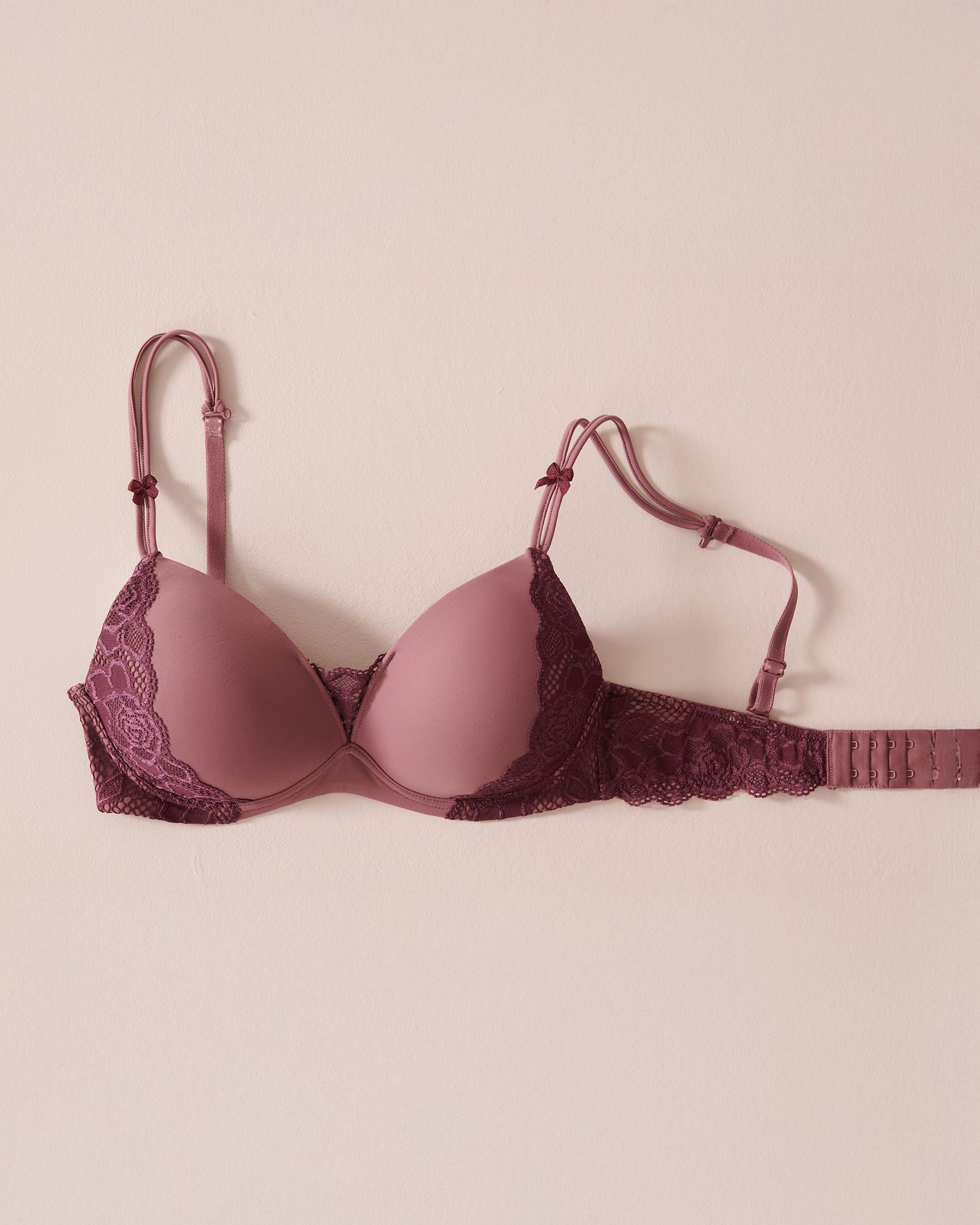 LA VIE EN ROSE Lightly Lined Wireless Mastectomy Bra Old pink 10200063 - View3