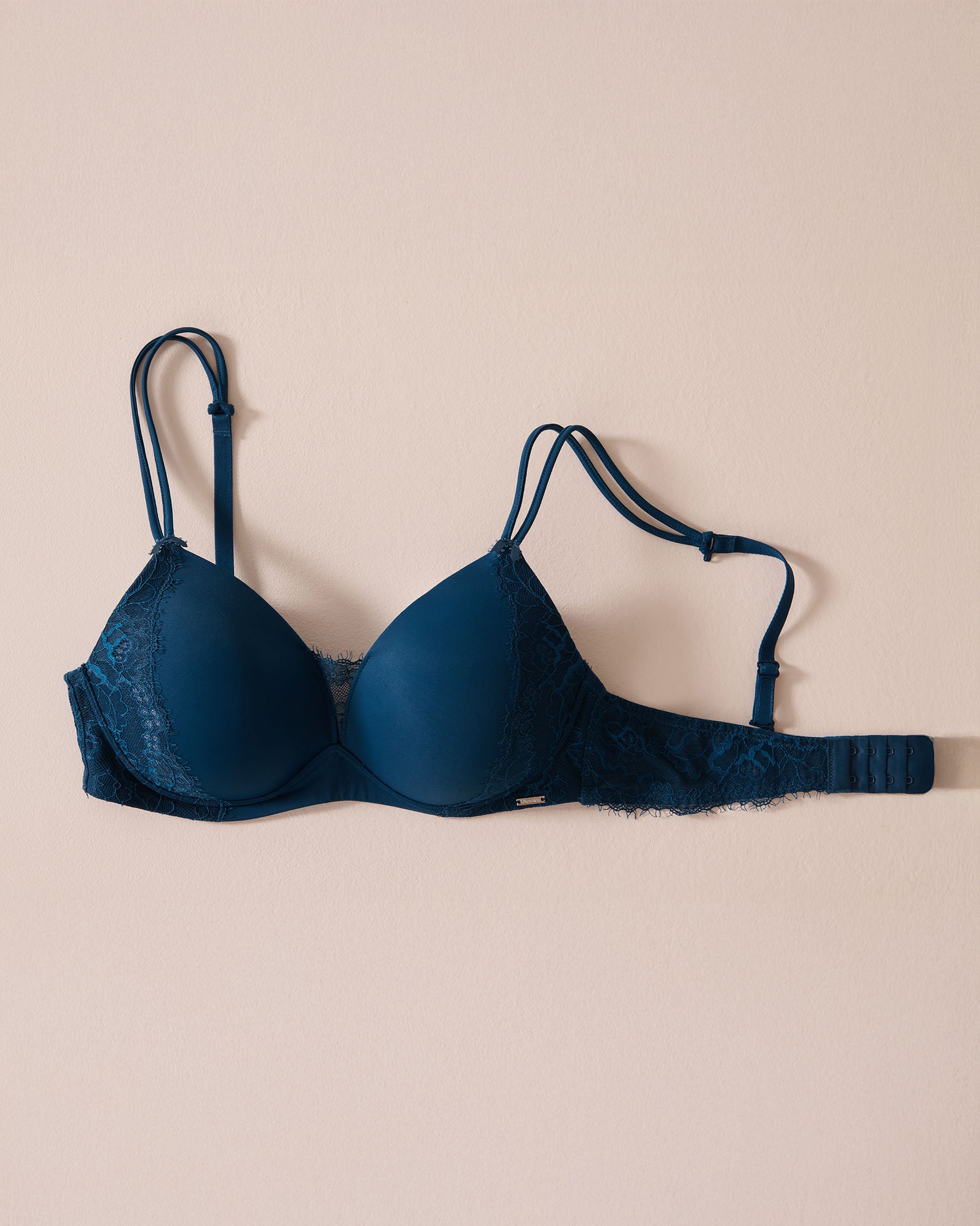 LA VIE EN ROSE Soutien-gorge mastectomie doublure légère sans armatures Bleu du crépuscule 10200321 - View3