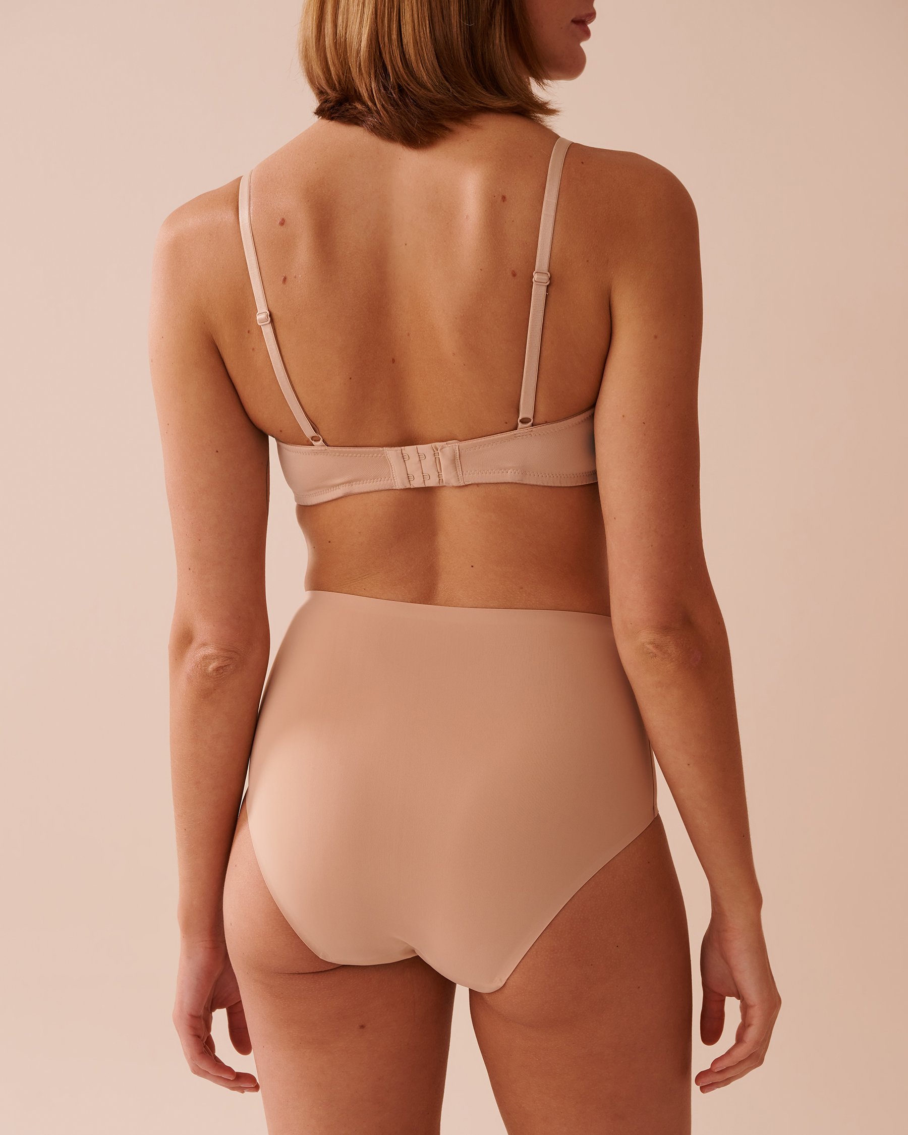 LA VIE EN ROSE Culotte menstruelle coupe bikini taille haute absorption régulière Noisette 20400007 - Voir2