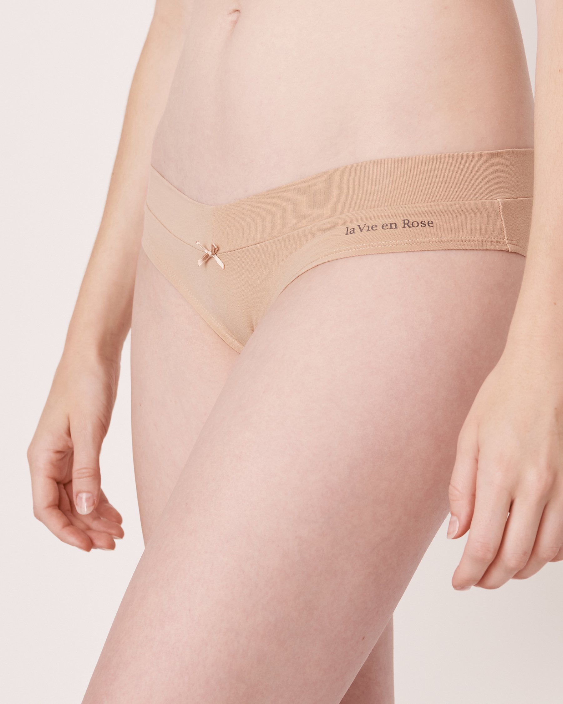 LA VIE EN ROSE 6-Pack Cotton Bikini Panty Black/Beige 20100419 - View4