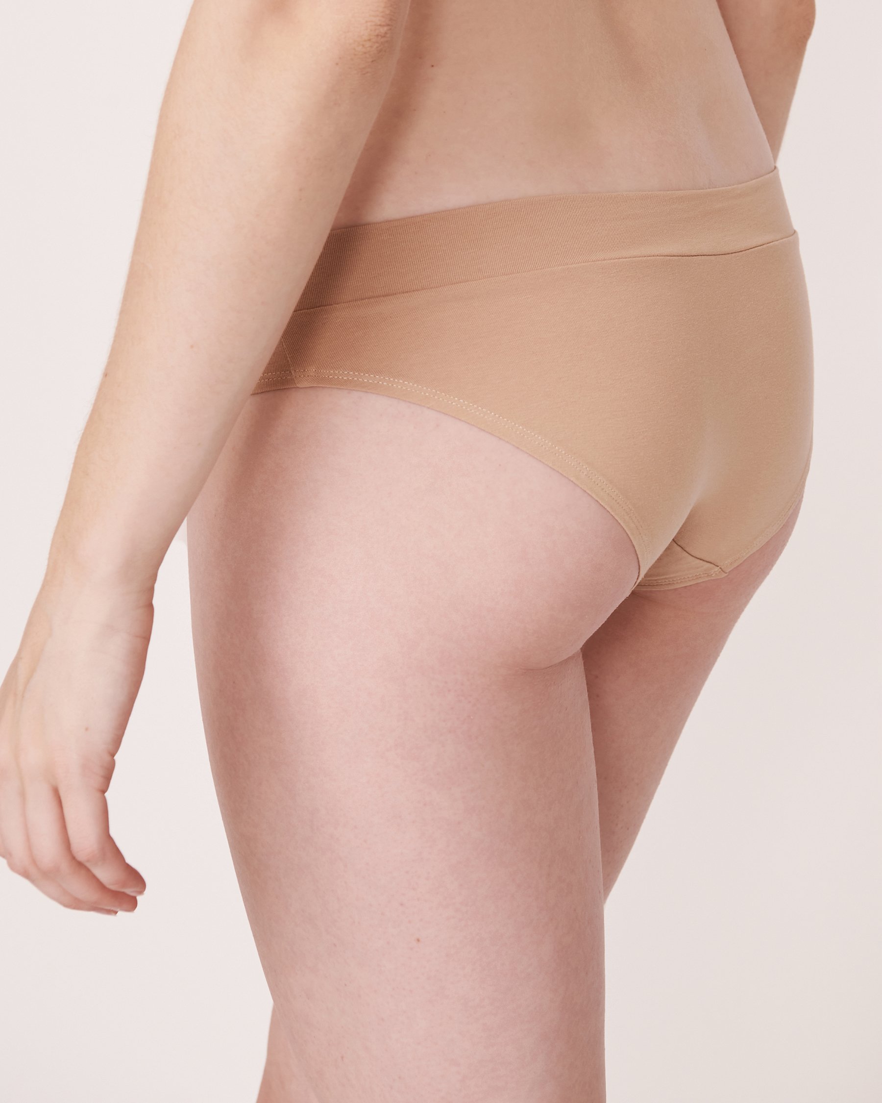 LA VIE EN ROSE 5-Pack Cotton Bikini Panty Black/Latte 564212000-5P - View4