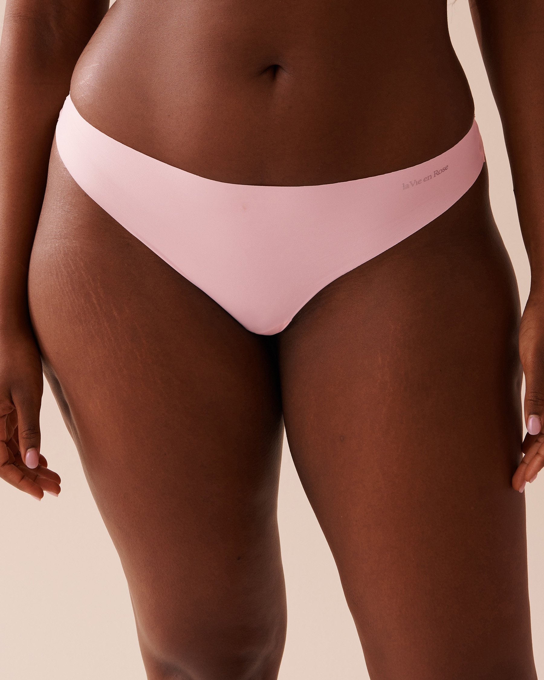 LA VIE EN ROSE Microfiber Invisible Thong Panty Pink 619-221-0-00 - View1