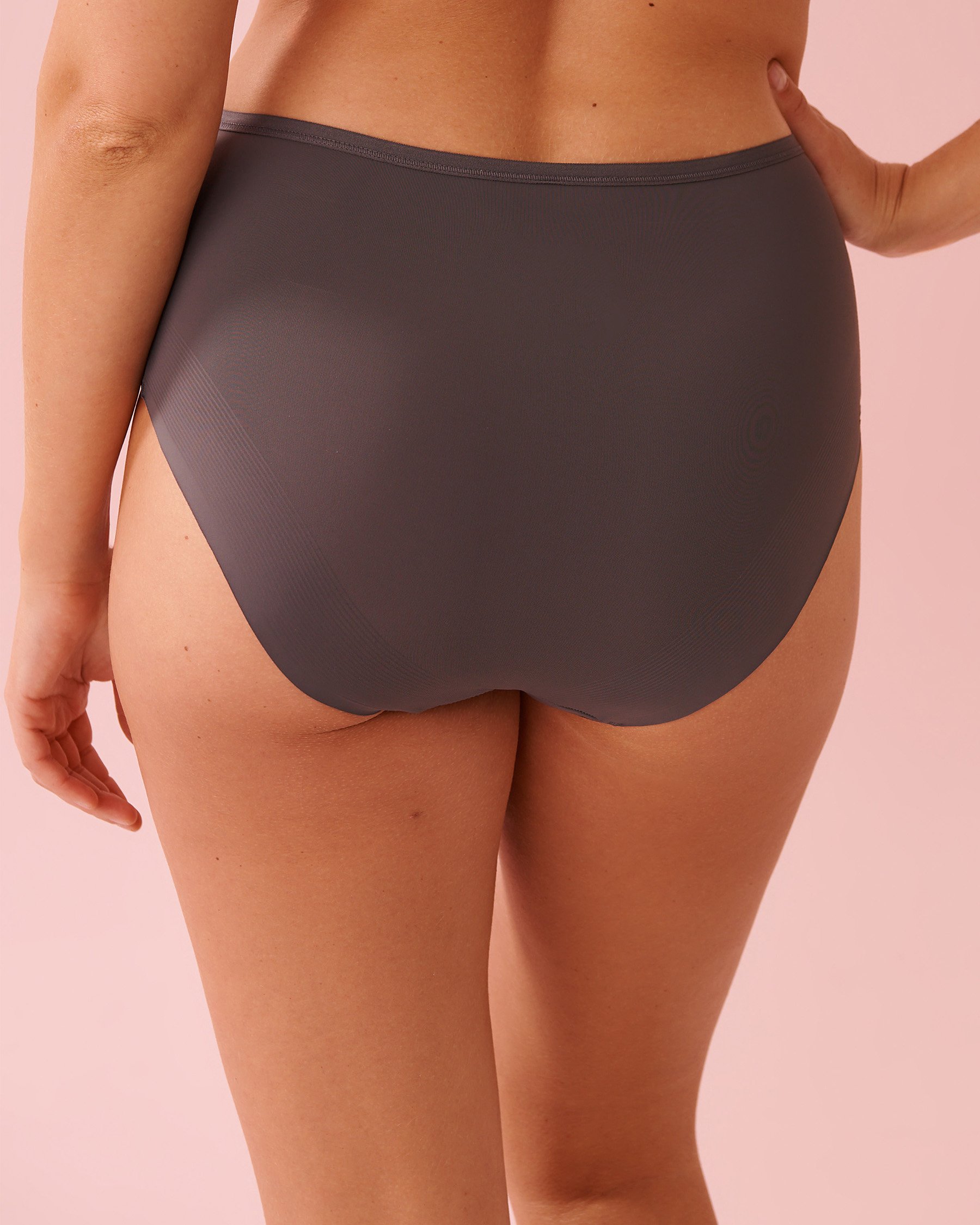 LA VIE EN ROSE Microfiber Sleek Back High Waist Bikini Panty Magnet 169-122-1-00 - View2