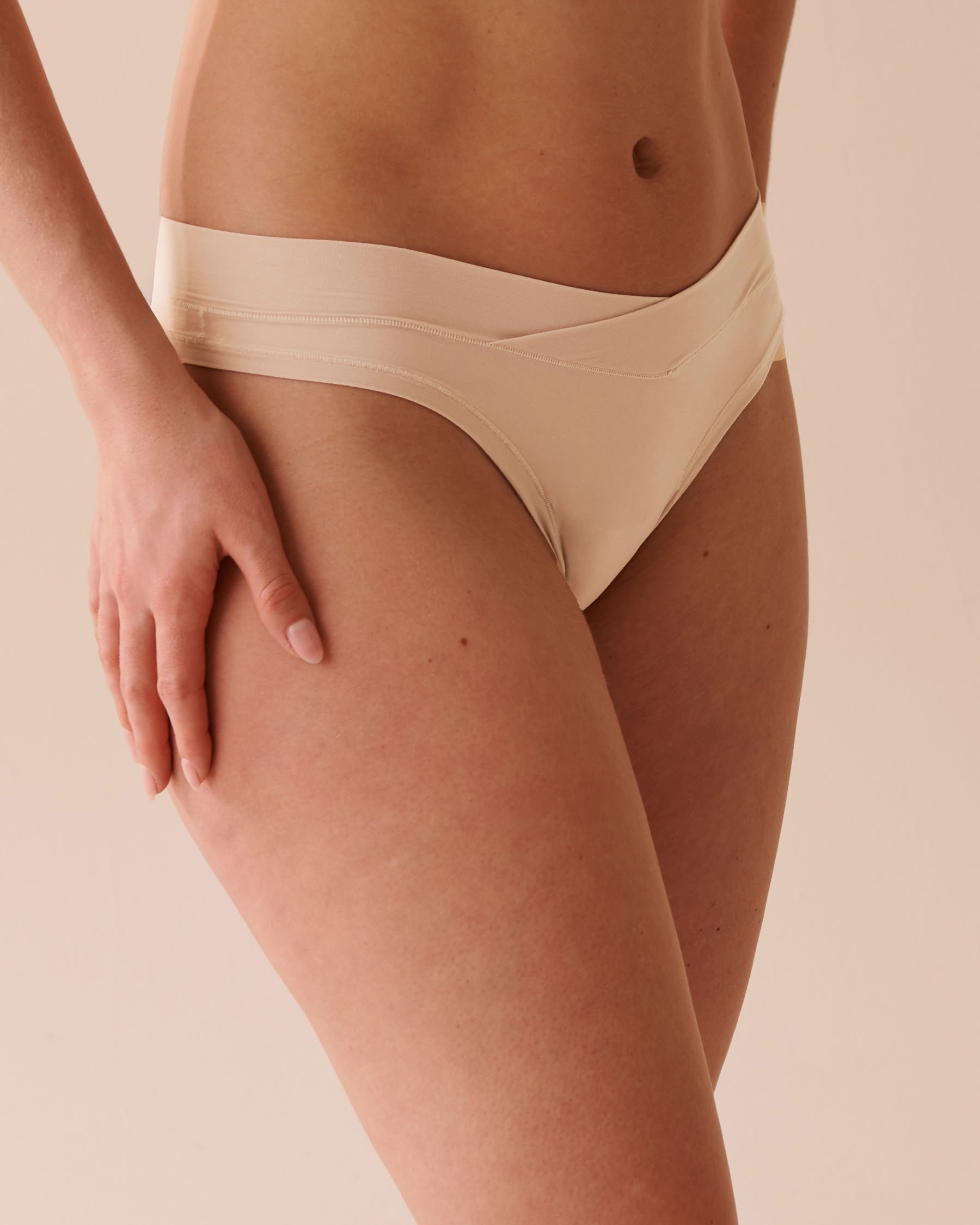 LA VIE EN ROSE Culotte tanga fit parfait Noisette 20200474 - View1