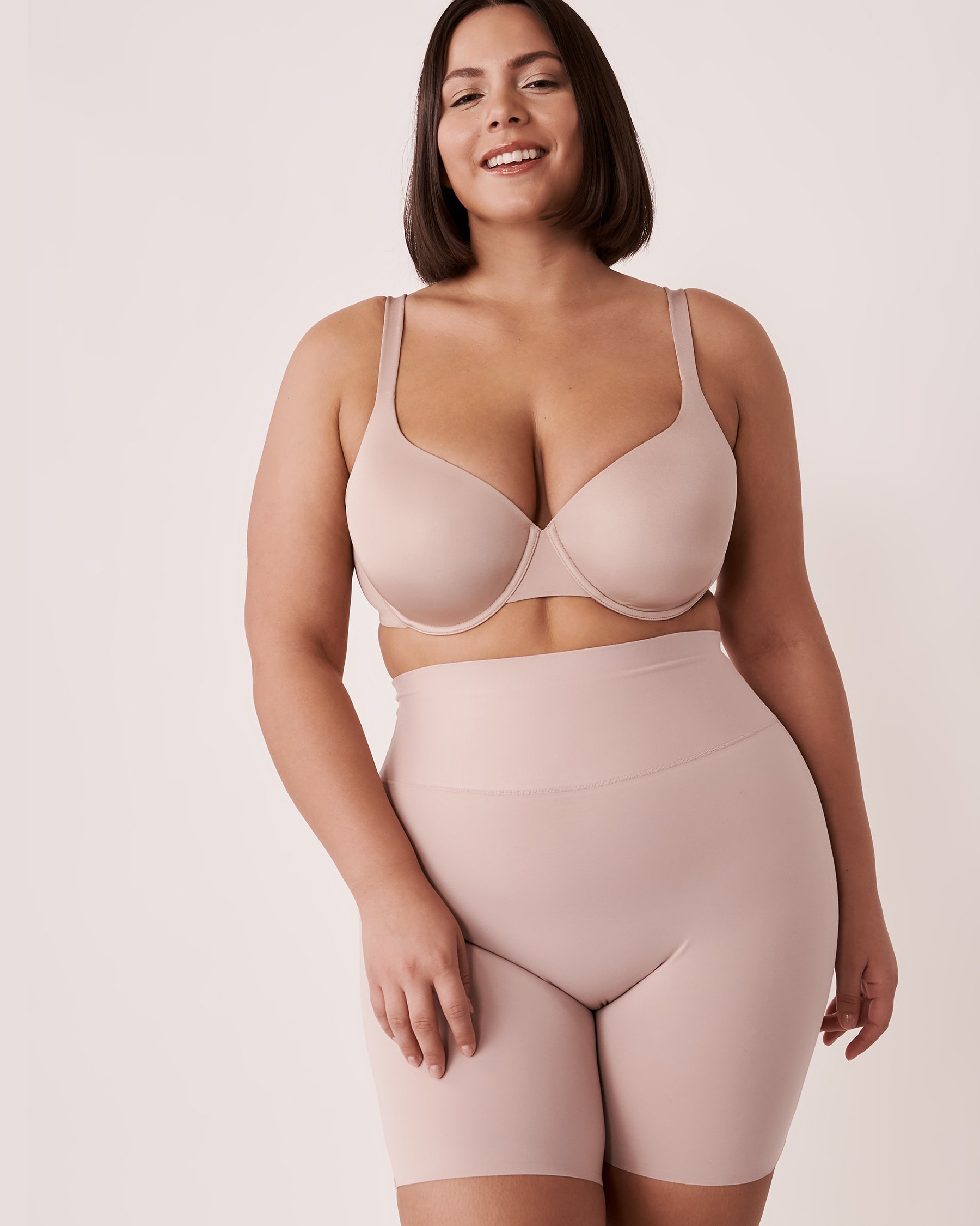 LA VIE EN ROSE Short de maintien en coton Ombre grise 30200001 - View1