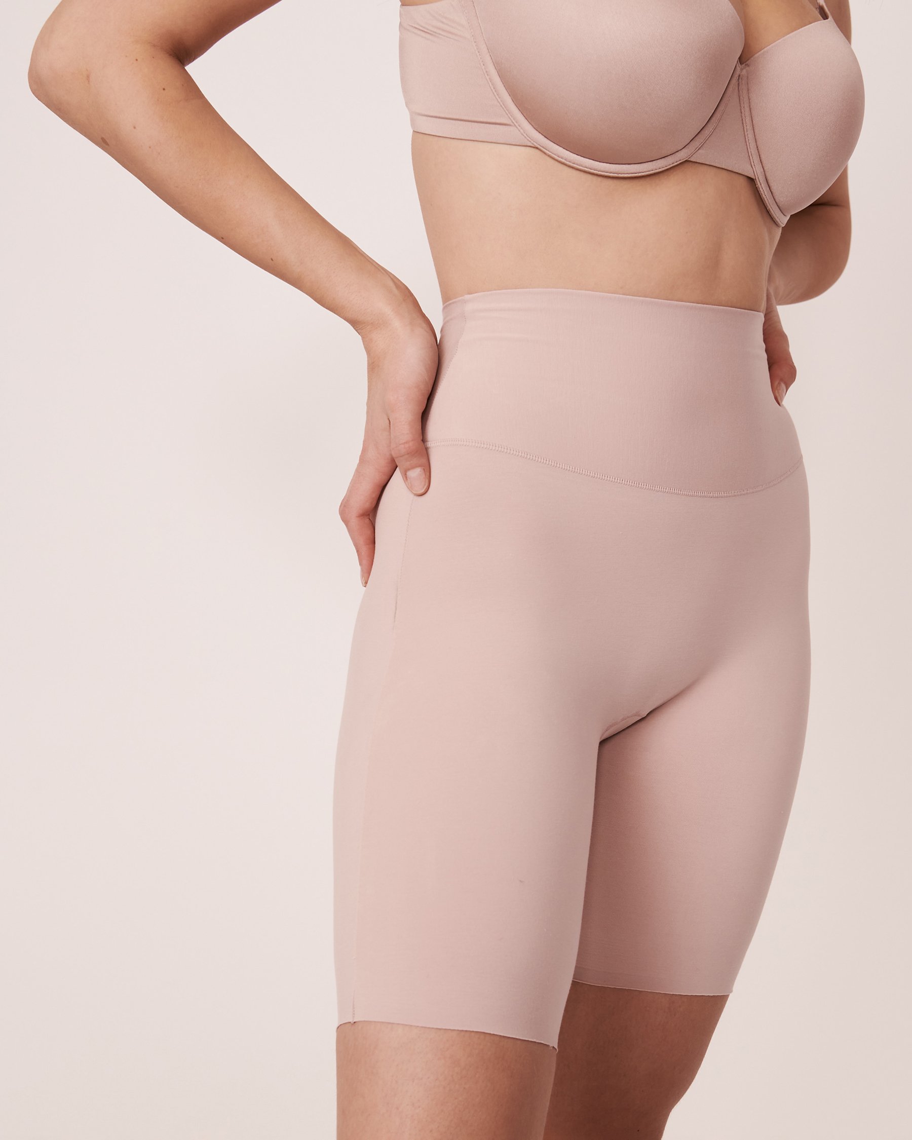 LA VIE EN ROSE Short de maintien en coton Ombre grise 30200001 - View6