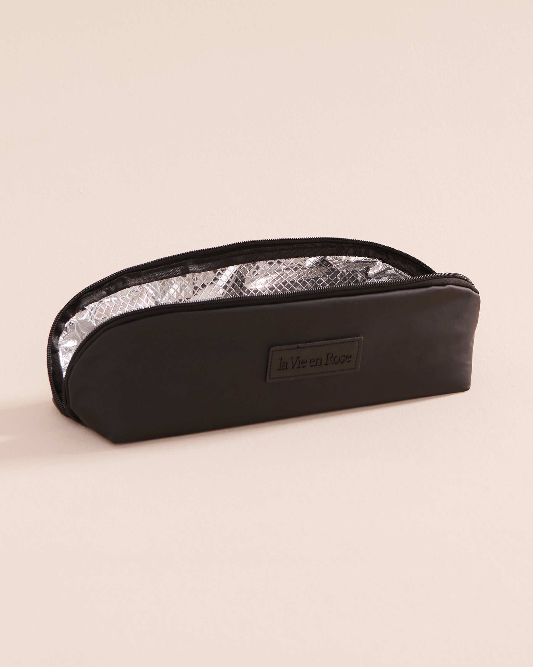 LA VIE EN ROSE Pochette pour accessoires à cheveux Noir 40700384 - Voir3