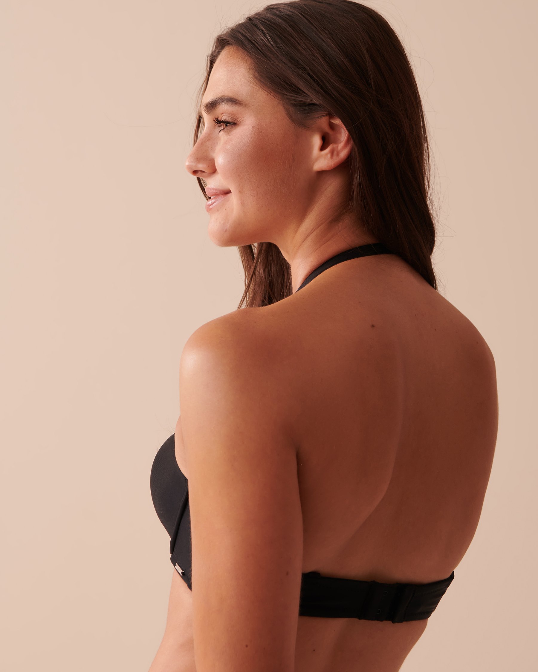 LA VIE EN ROSE Push-up Strapless Demi Bra Black 2040159 - View6
