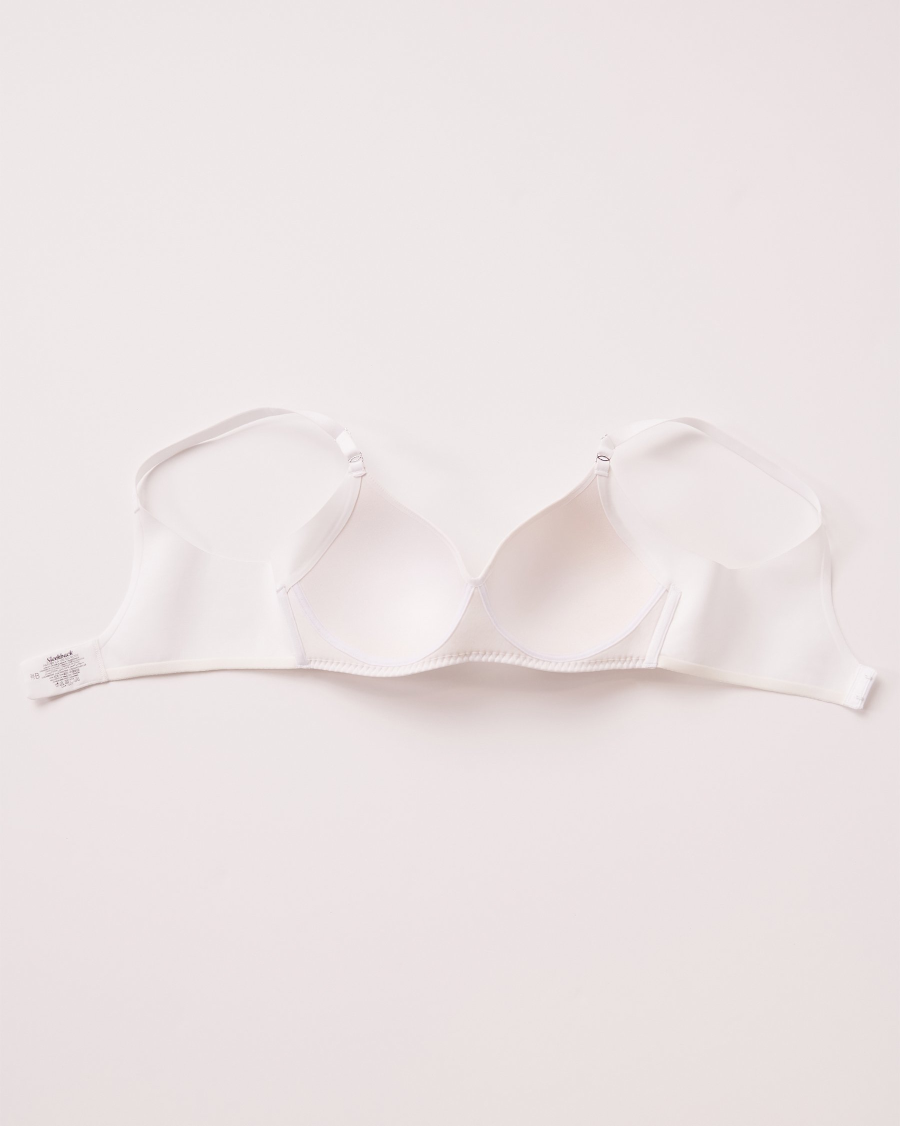 LA VIE EN ROSE Lightly Lined Wireless Sleek Back Bra White 169-113-2-00 - View8