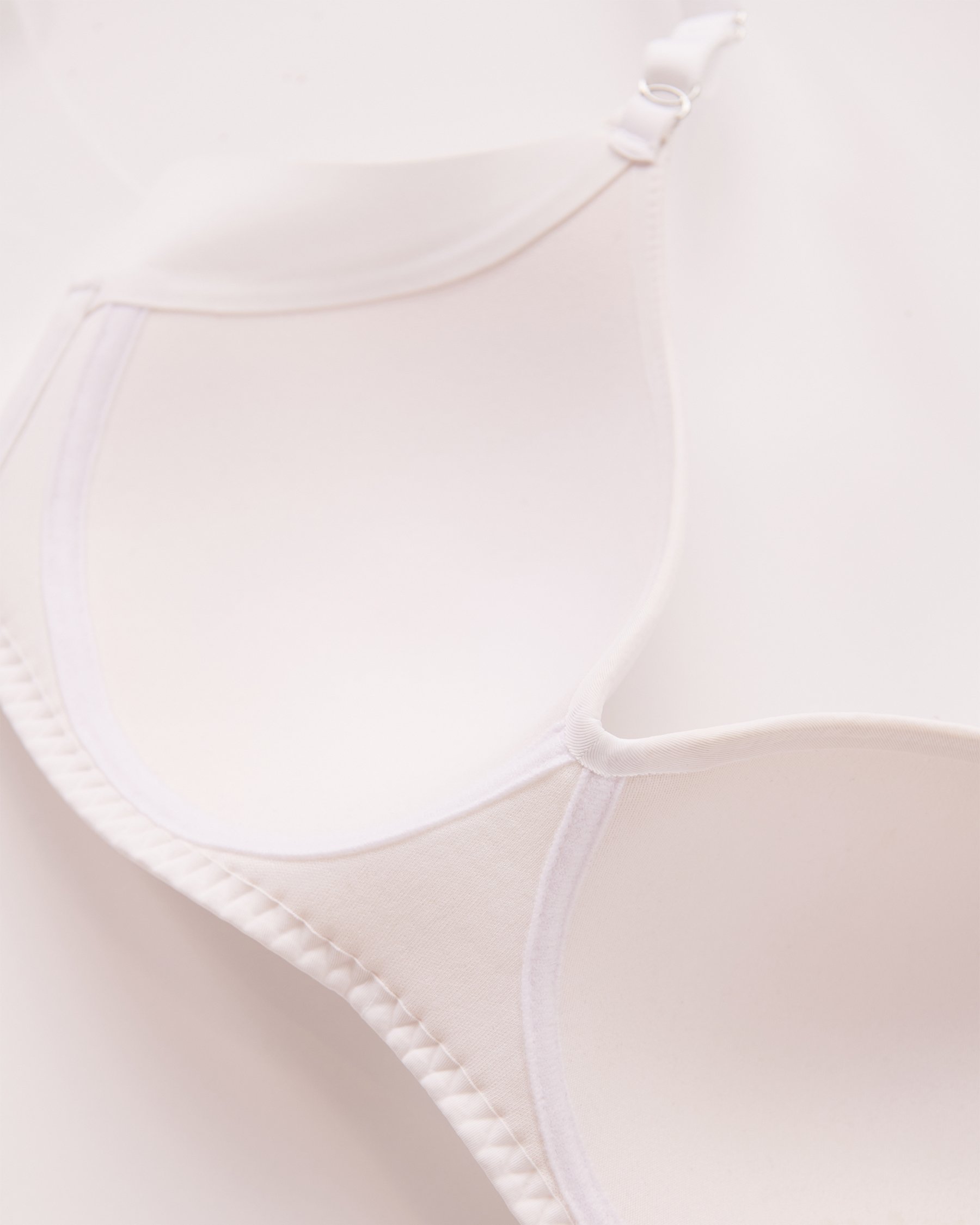 LA VIE EN ROSE Lightly Lined Wireless Sleek Back Bra White 169-113-2-00 - View7