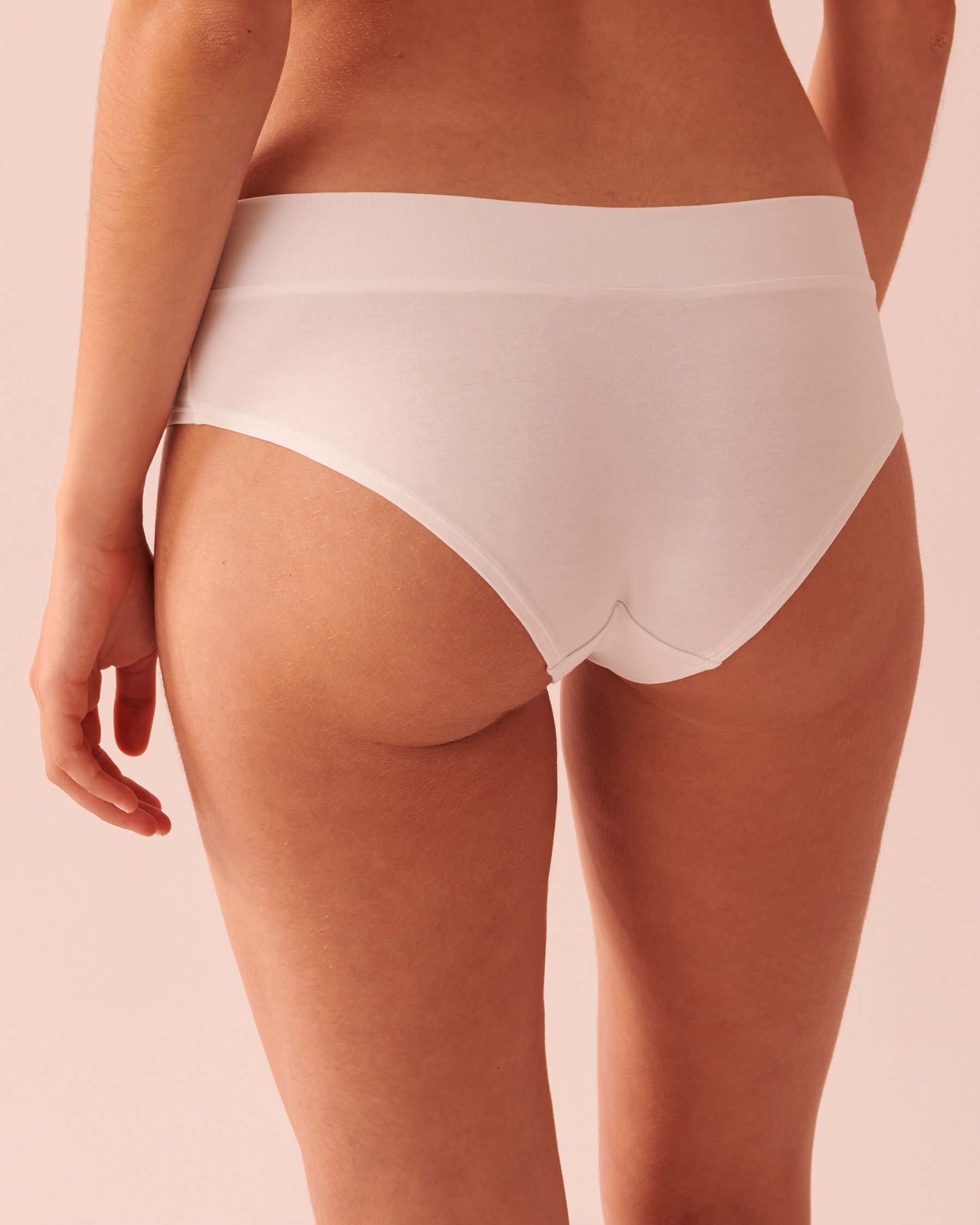 LA VIE EN ROSE Culotte aux hanches en coton Blanc 564-213-0-00 - View2