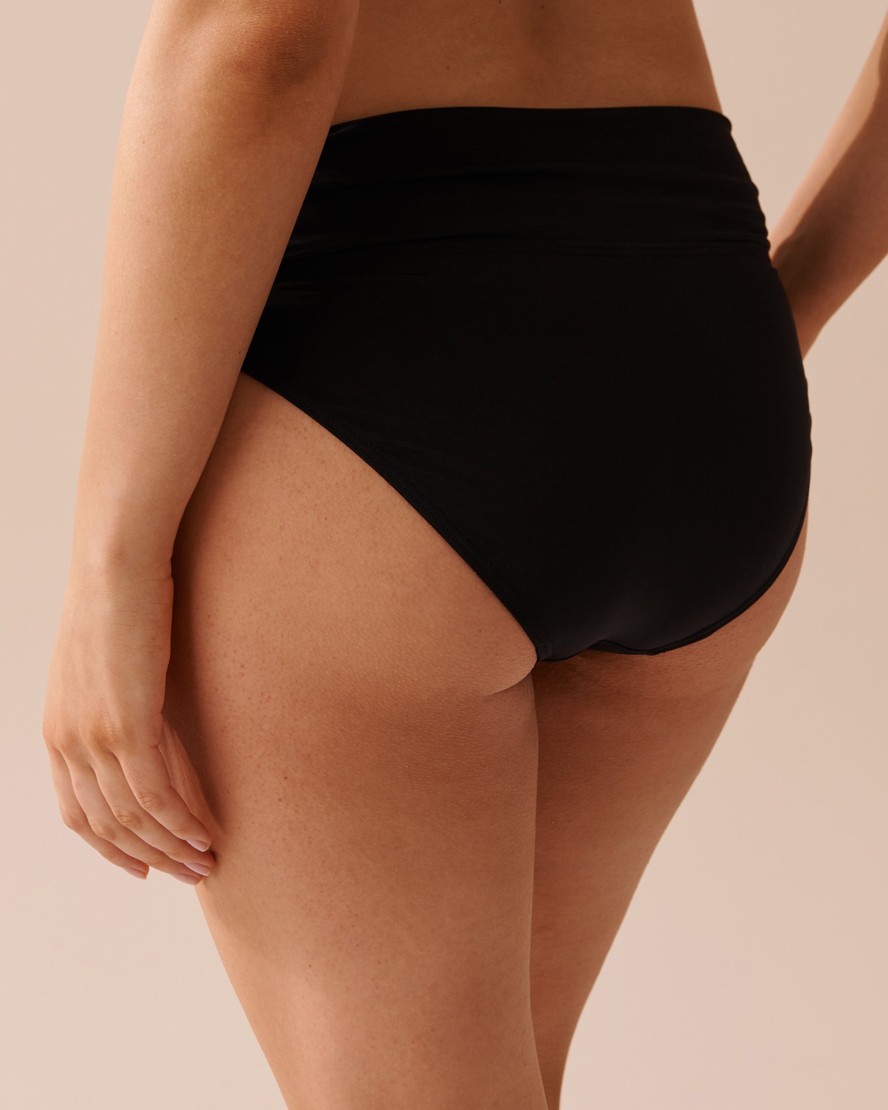 LA VIE EN ROSE AQUA Bas de bikini bande de taille torsadée BLACK Noir 799-621-1-00 - View2