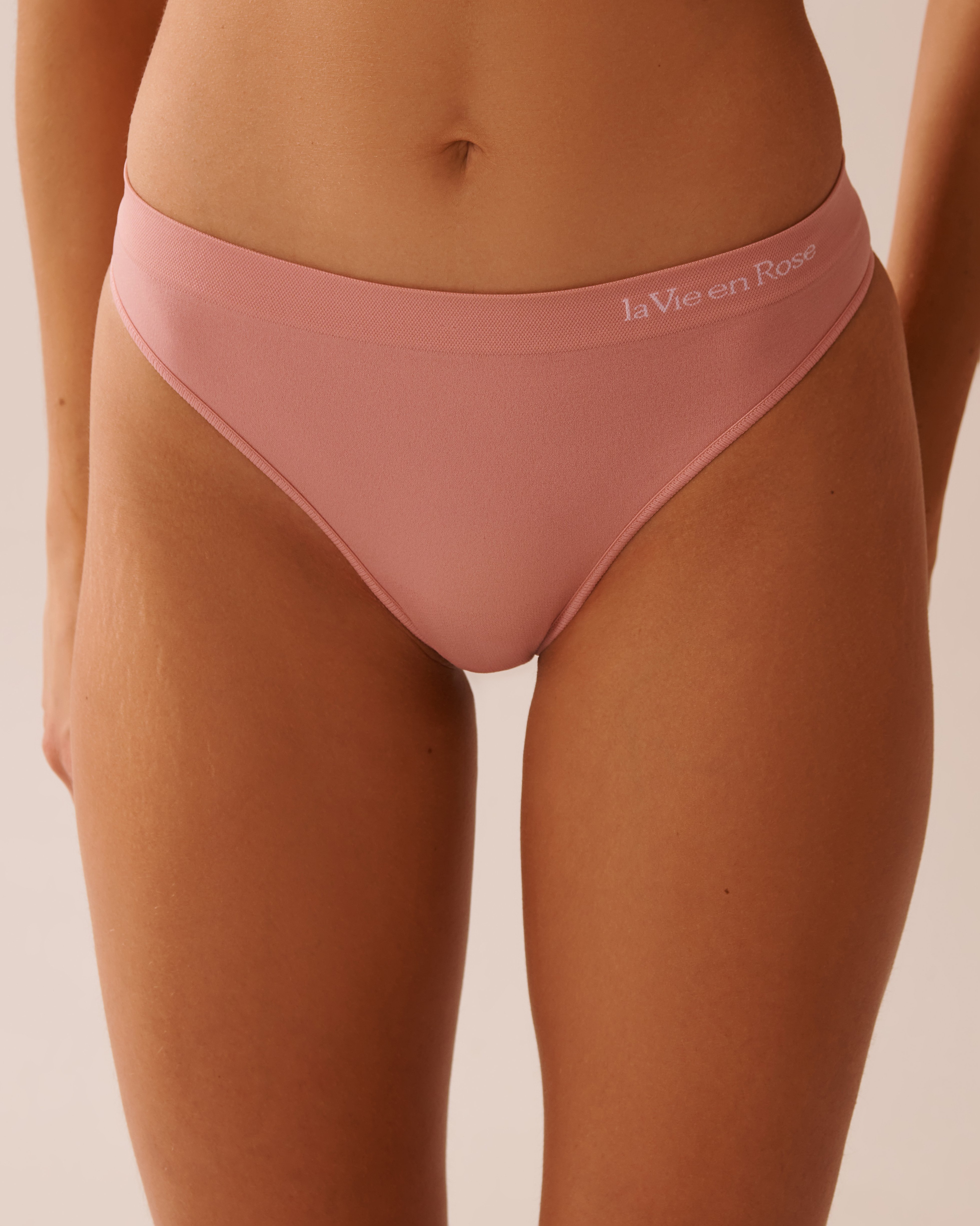 LA VIE EN ROSE Culotte tanga tissu sans coutures Bleu pastel 20200613 - View1