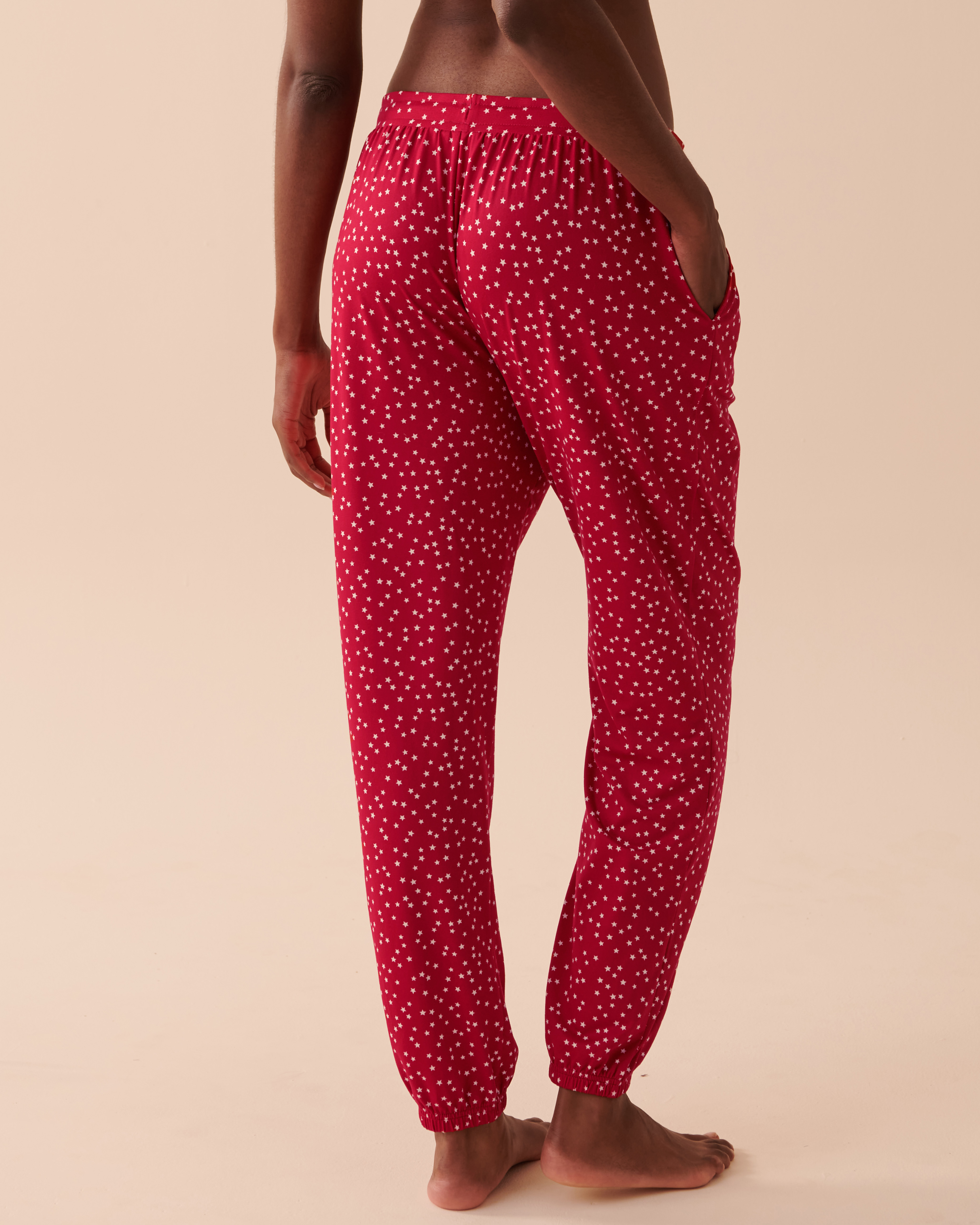LA VIE EN ROSE Super Soft Pants Starlit Red 40200499 - View2