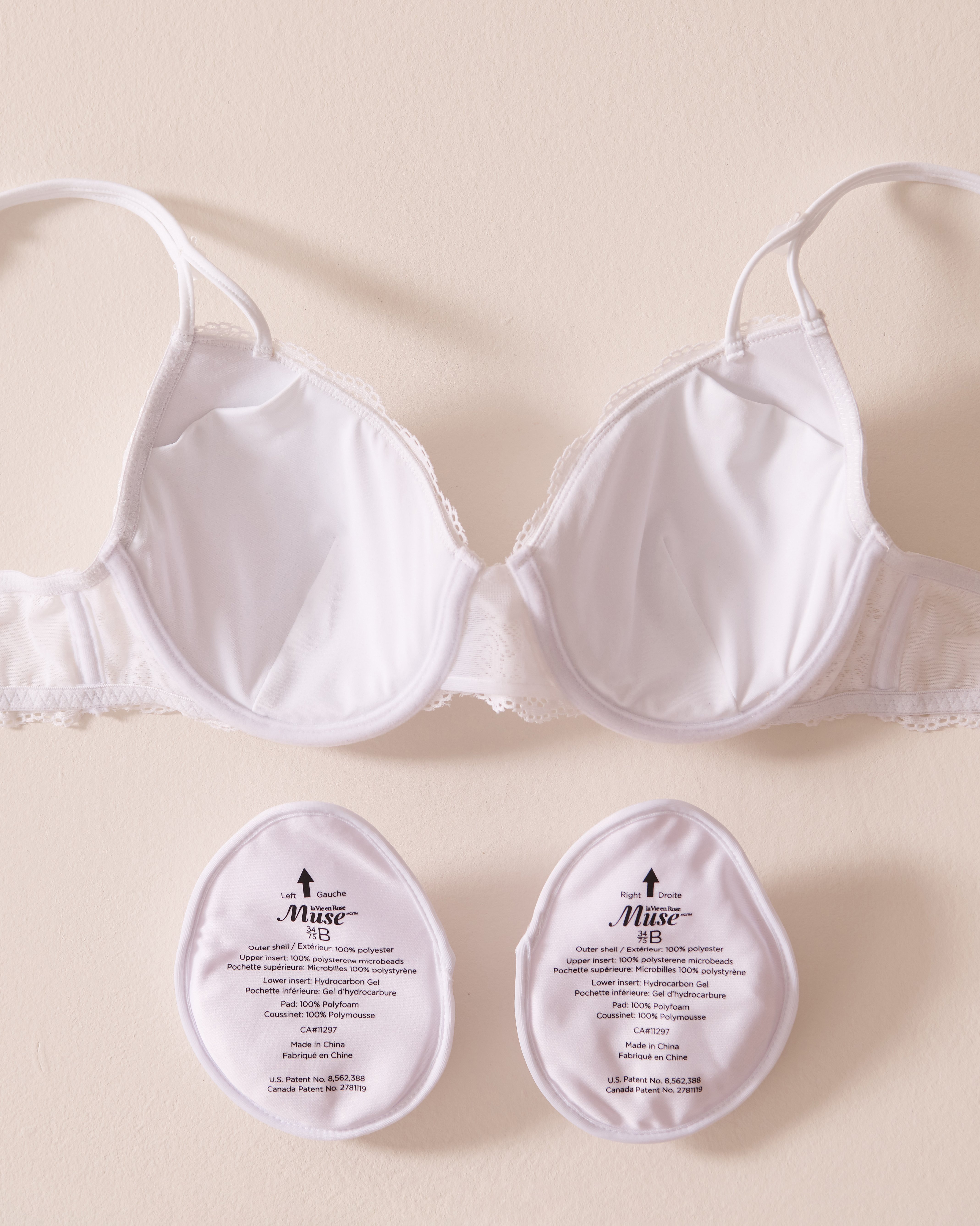 LA VIE EN ROSE Soutien-gorge mastectomie doublure légère Blanc 389-110-2-00 - Voir2