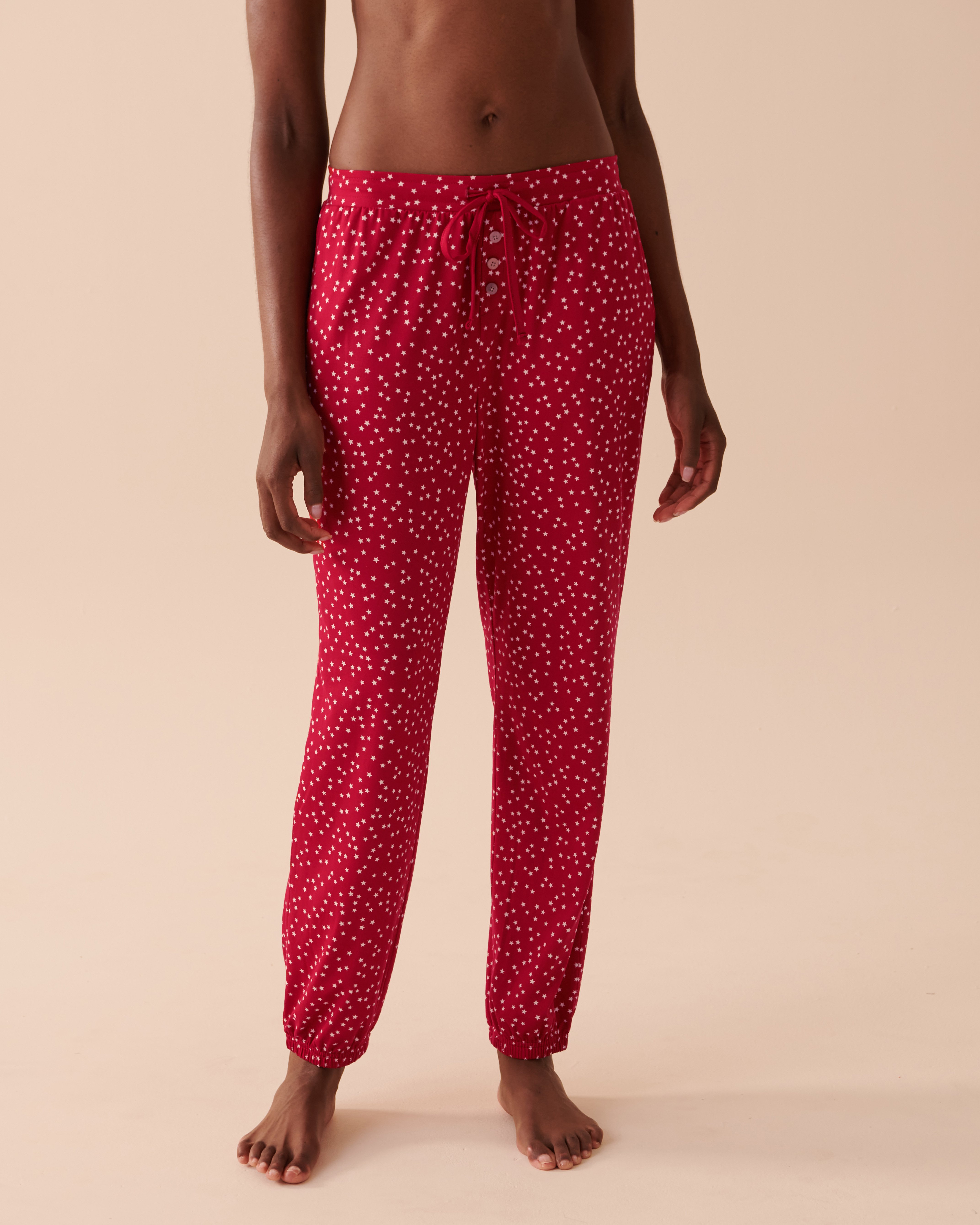 LA VIE EN ROSE Super Soft Pants Starlit Red 40200499 - View1