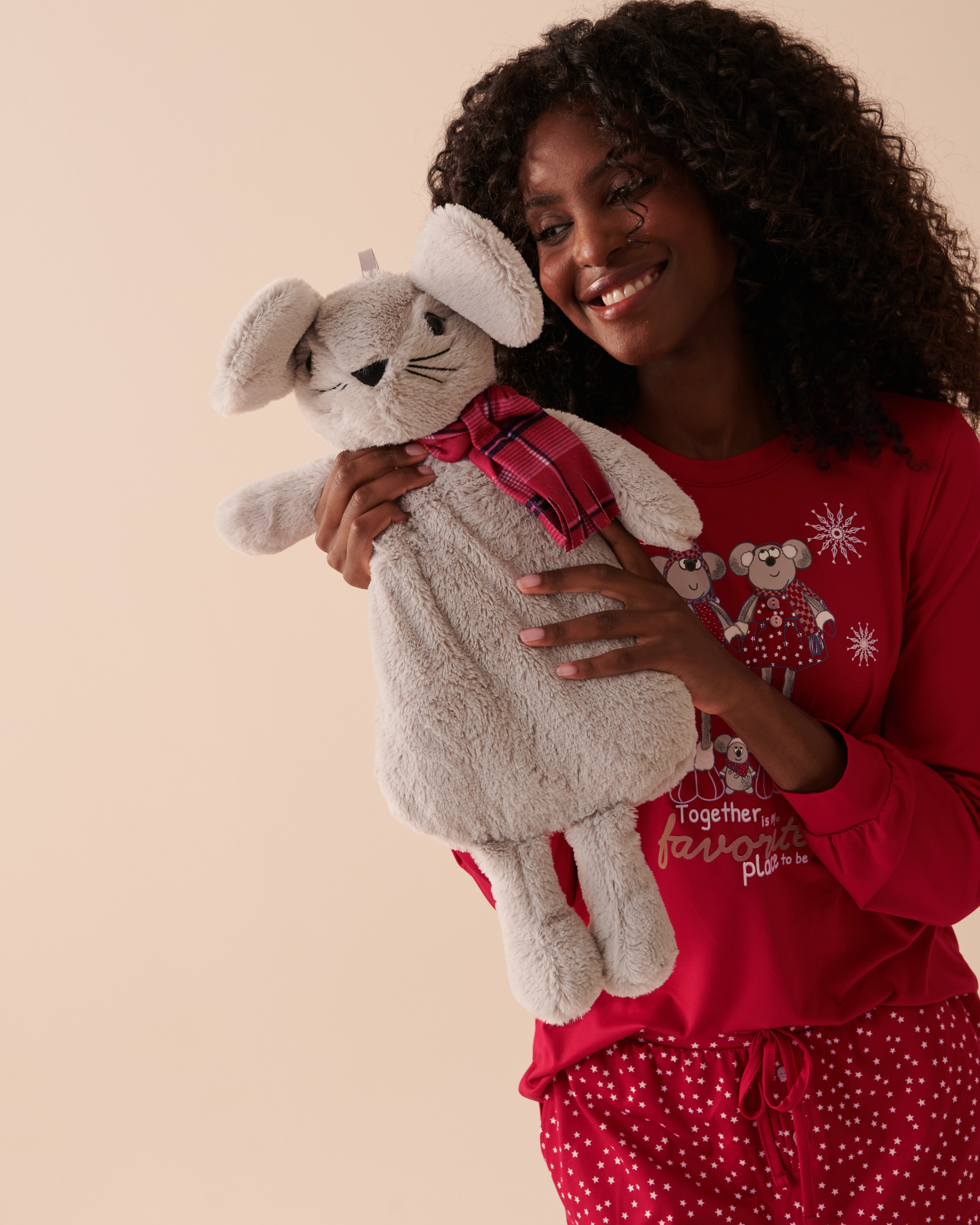 LA VIE EN ROSE Bouillotte souris Fumée de cheminée 40700289 - Voir1
