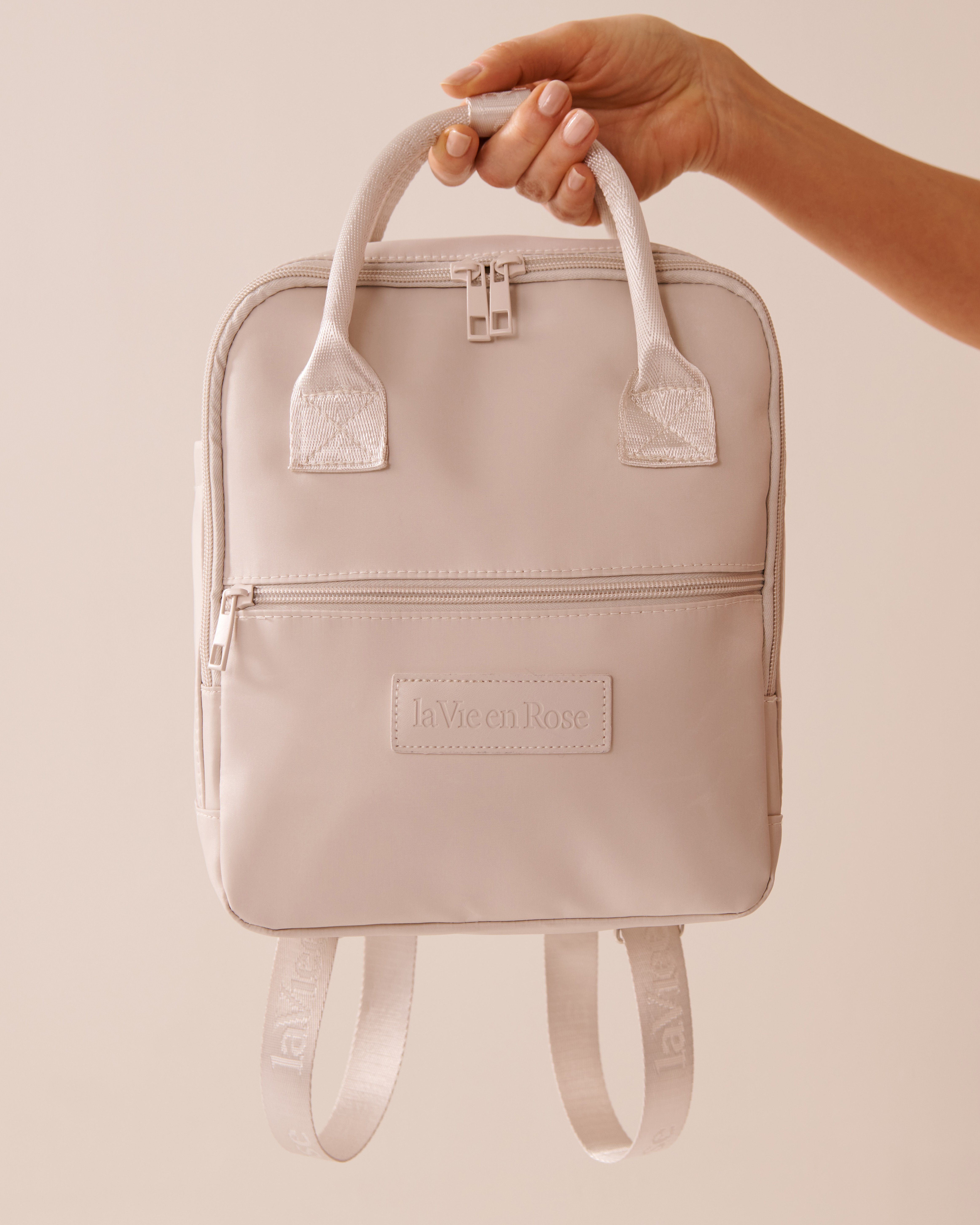 LA VIE EN ROSE Mini Backpack Light Beige 40700392 - View3